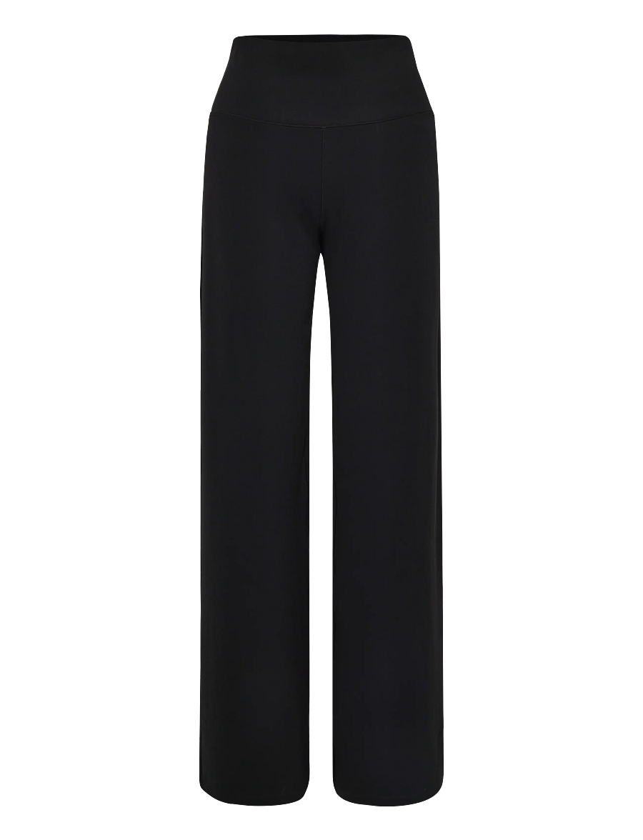 Weekday - Relaxed Sports Trousers - wide leg trousers - black - 1