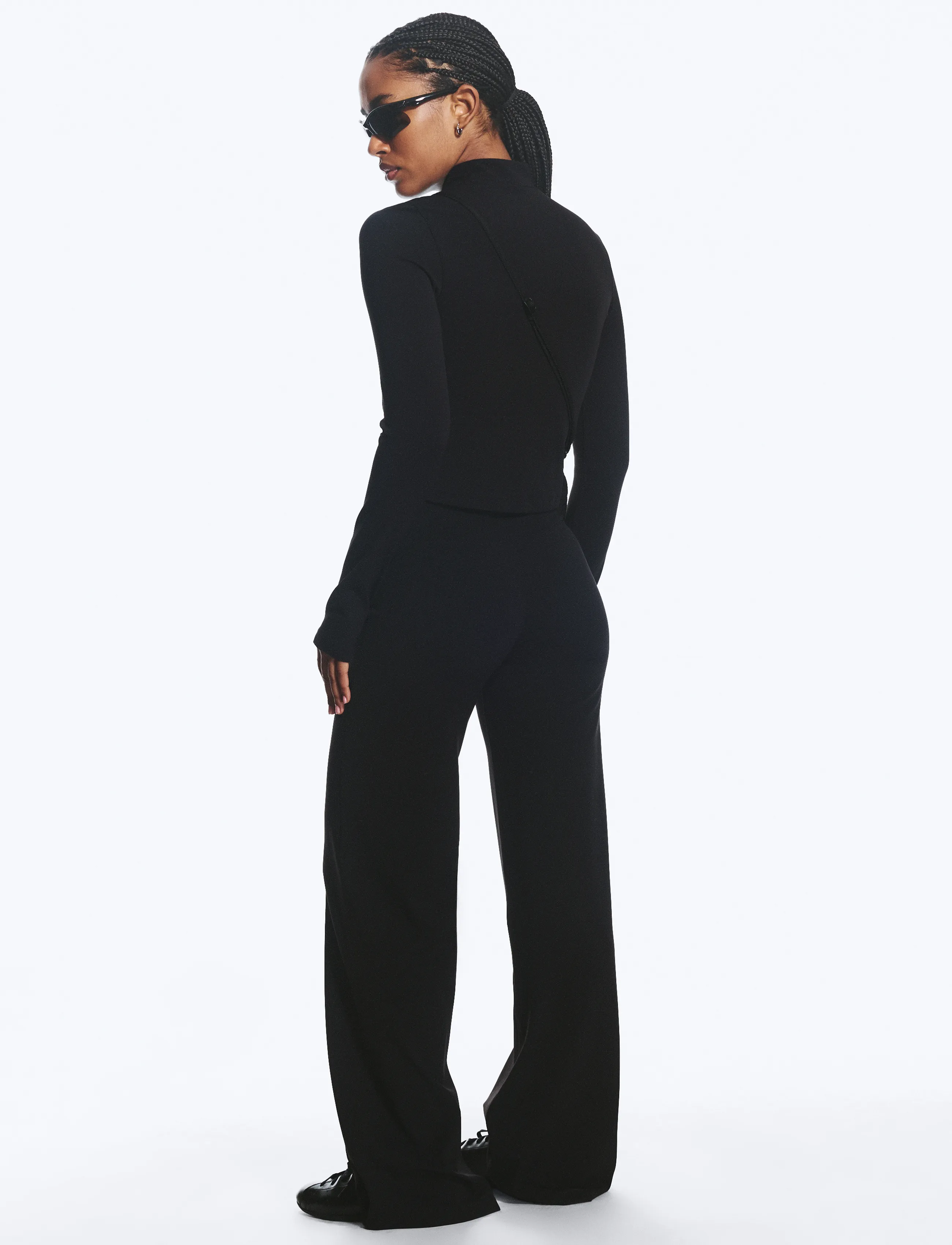 Weekday - Relaxed Sports Trousers - hosen mit weitem bein - black - 5