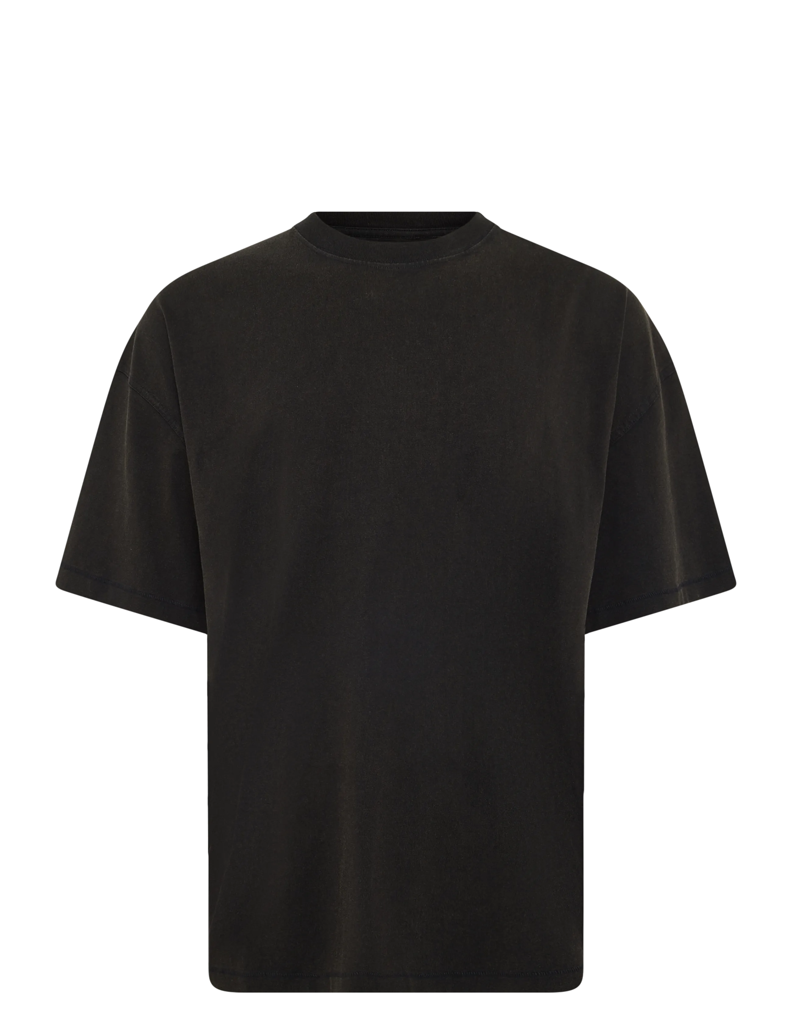 Weekday Oversized Boxy T-Shirt, M, T-shirts, Schwarz - Short-sleeved, Männerswear