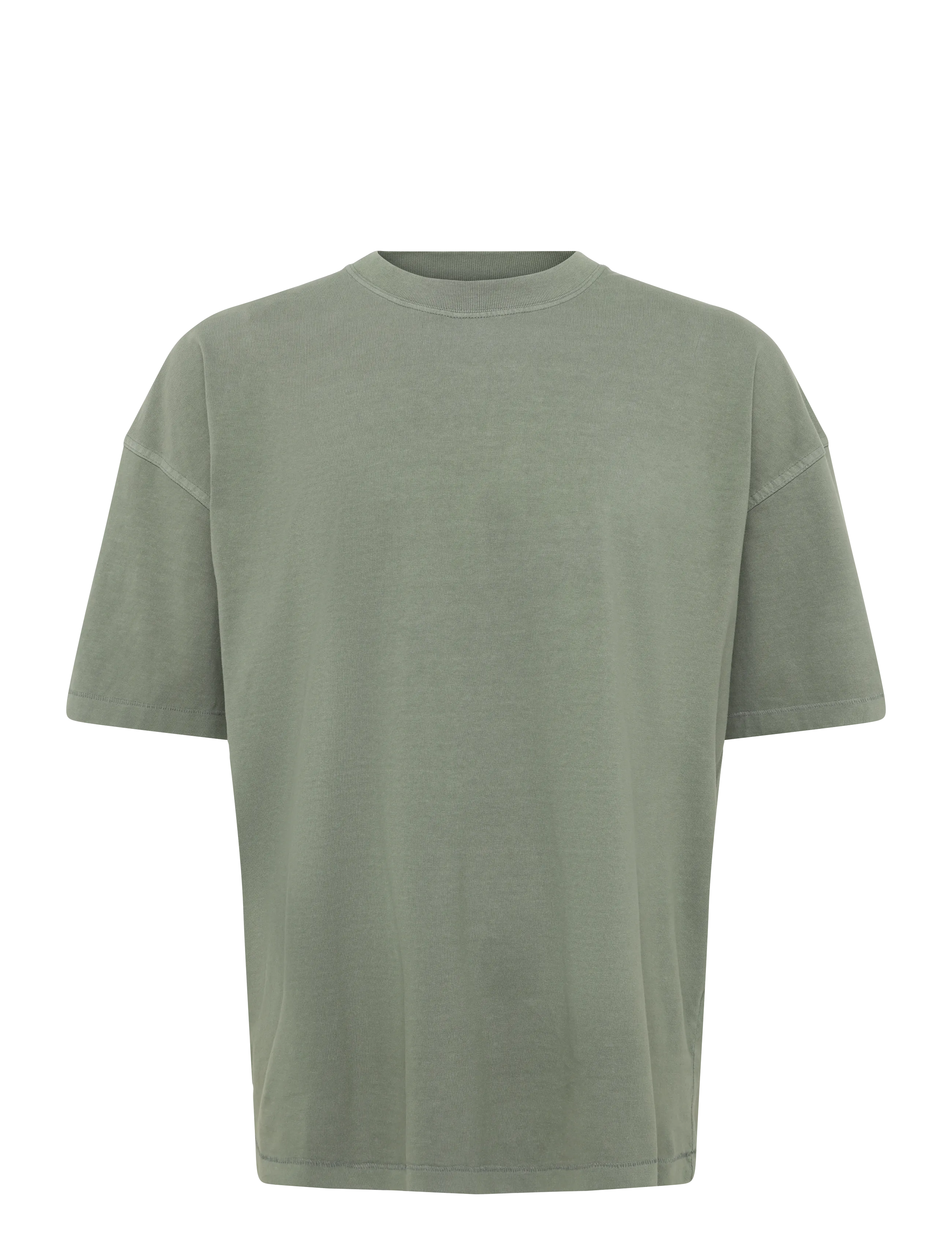 Weekday Oversized Boxy T-Shirt - T-Shirts - KHAKI GREEN / khaki/green