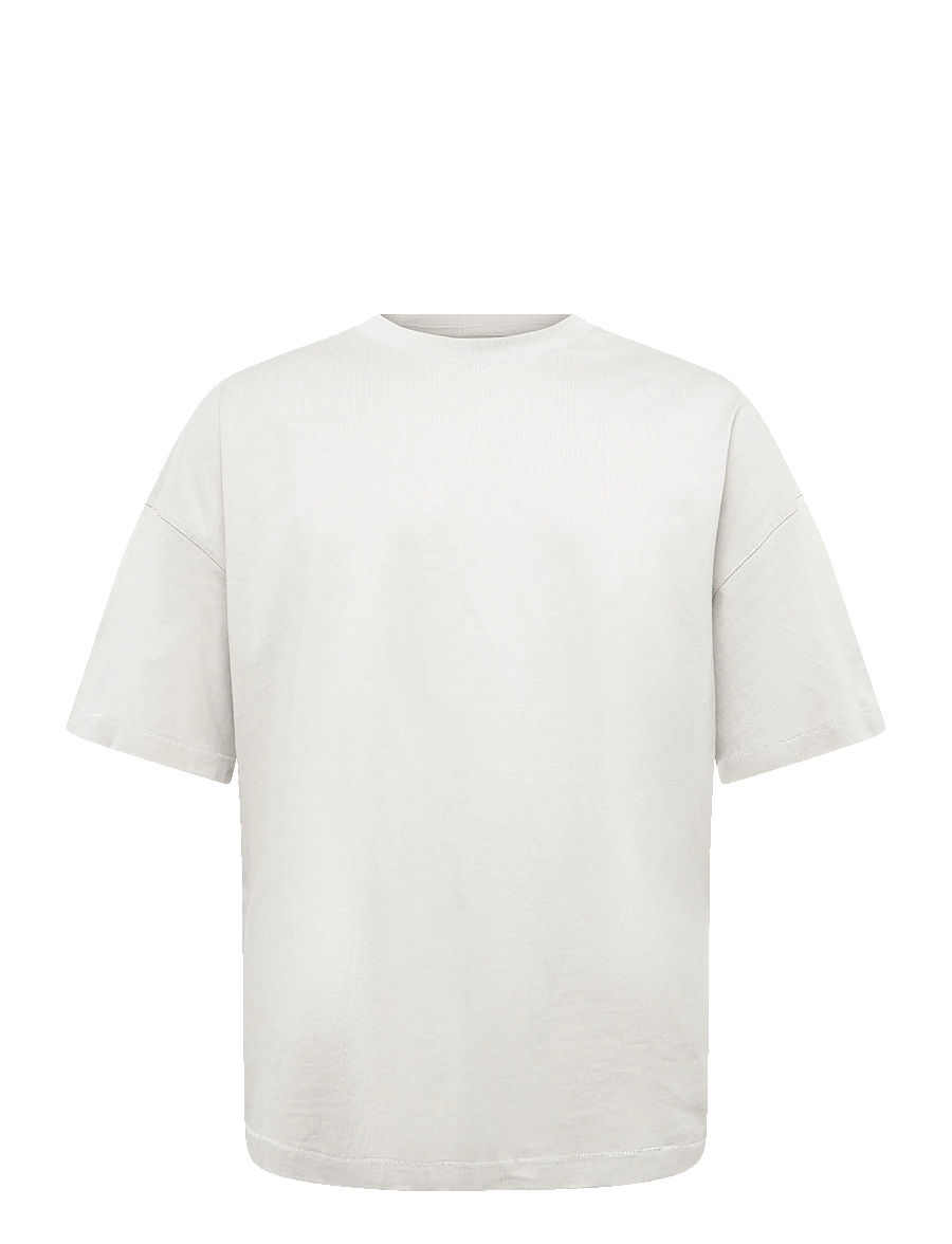Weekday - Oversized Boxy T-Shirt - kurzärmelige t-shirts - light grey - 0