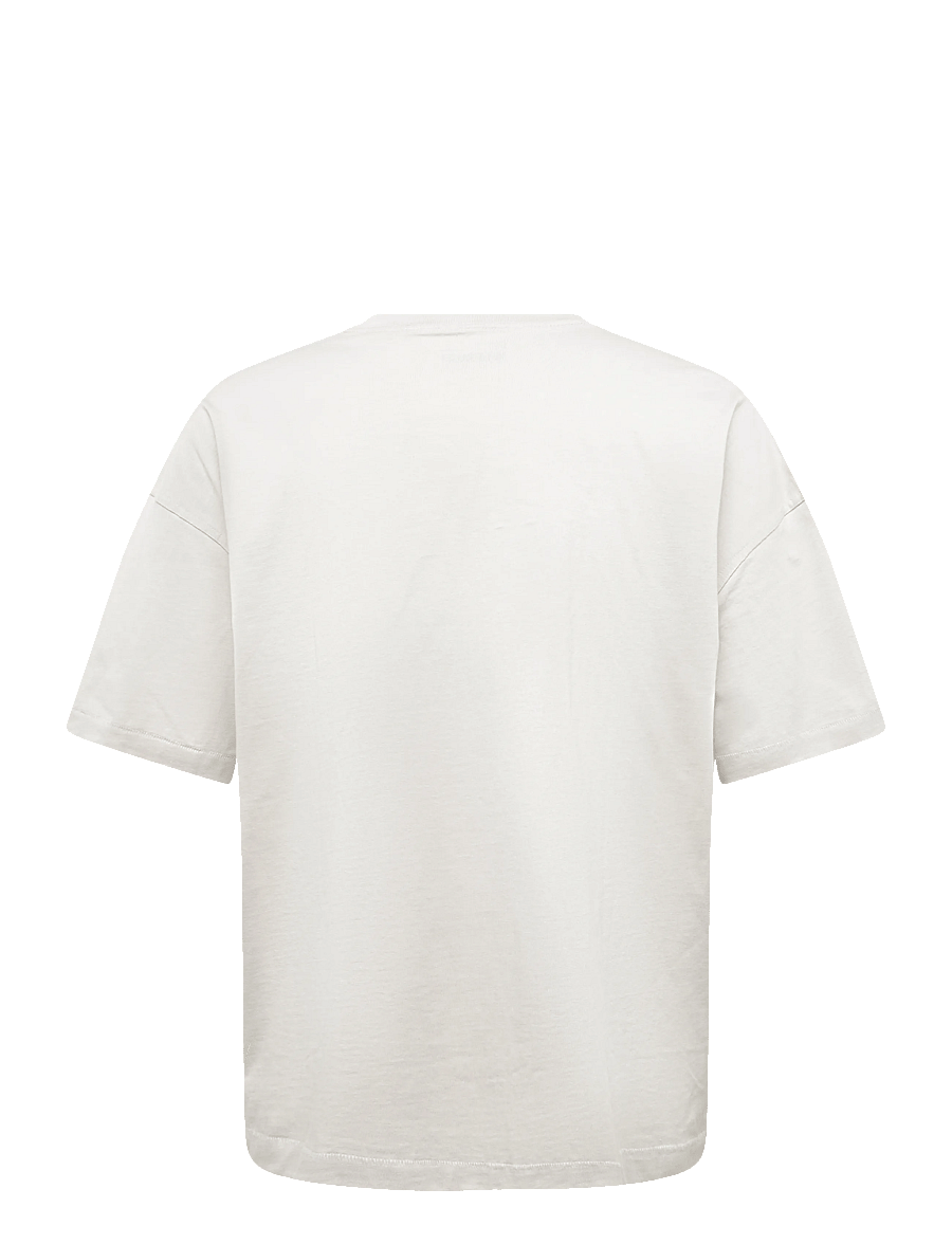 Weekday - Oversized Boxy T-Shirt - kurzärmelige t-shirts - light grey - 1