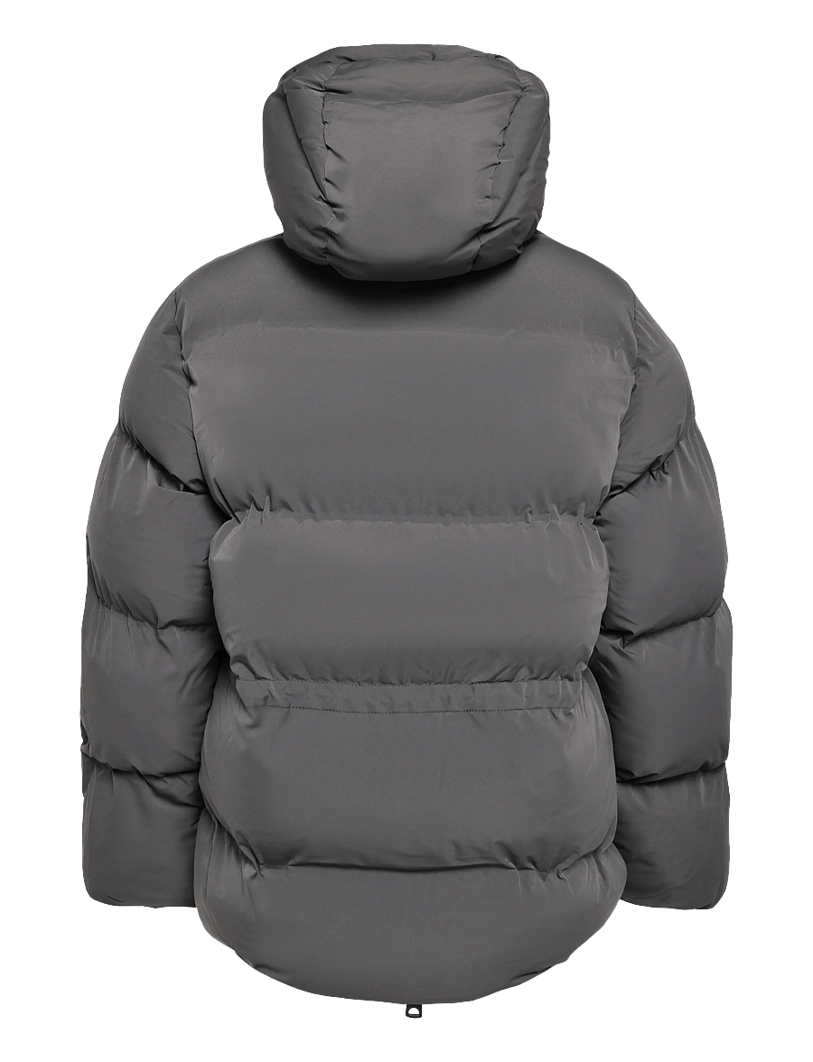Weekday - Dust Waisted Puffer Jacket - vinterjakker - dark grey - 1