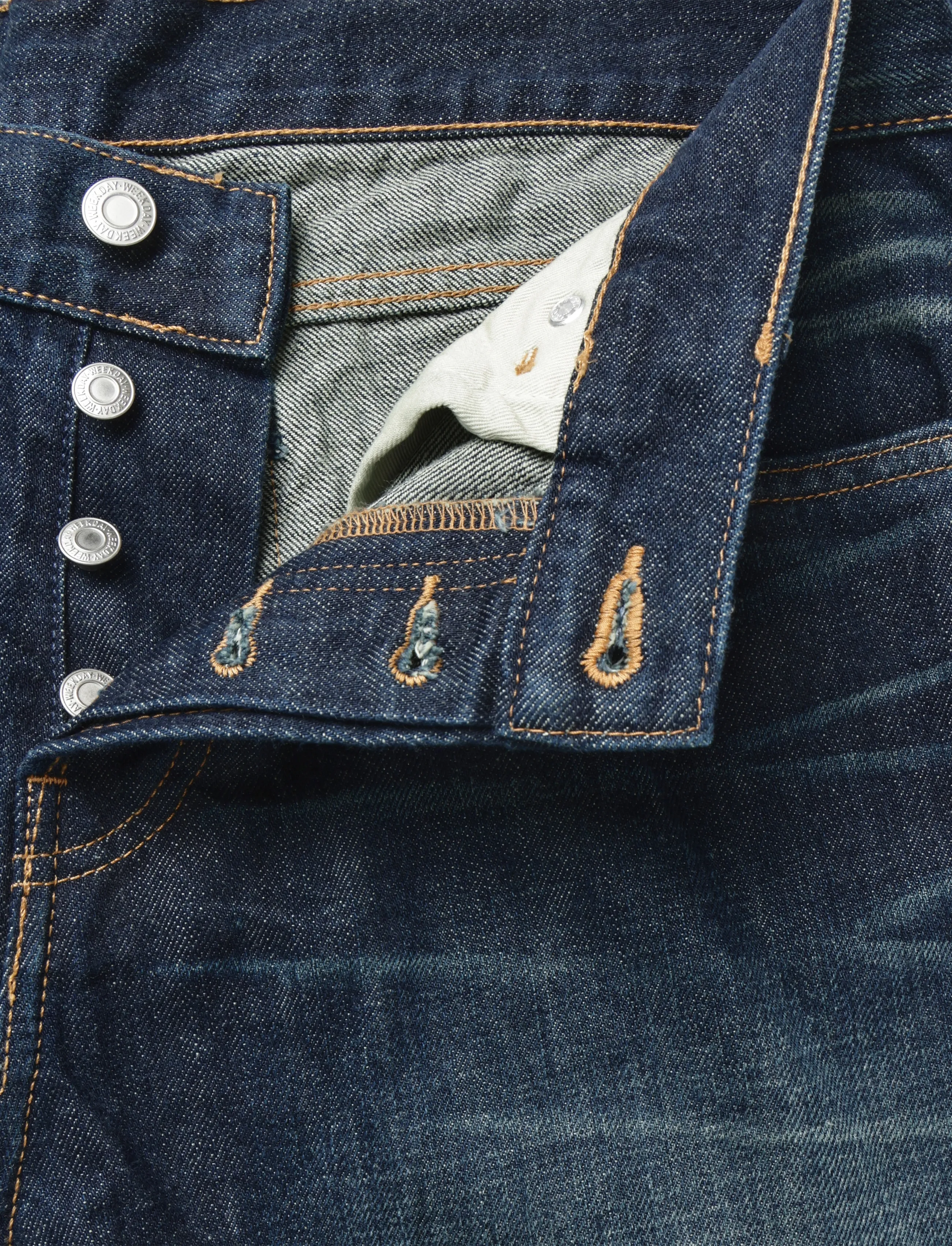 Weekday - Comet low rise slim fit straight jeans - slim fit jeans - bounty blue - 3