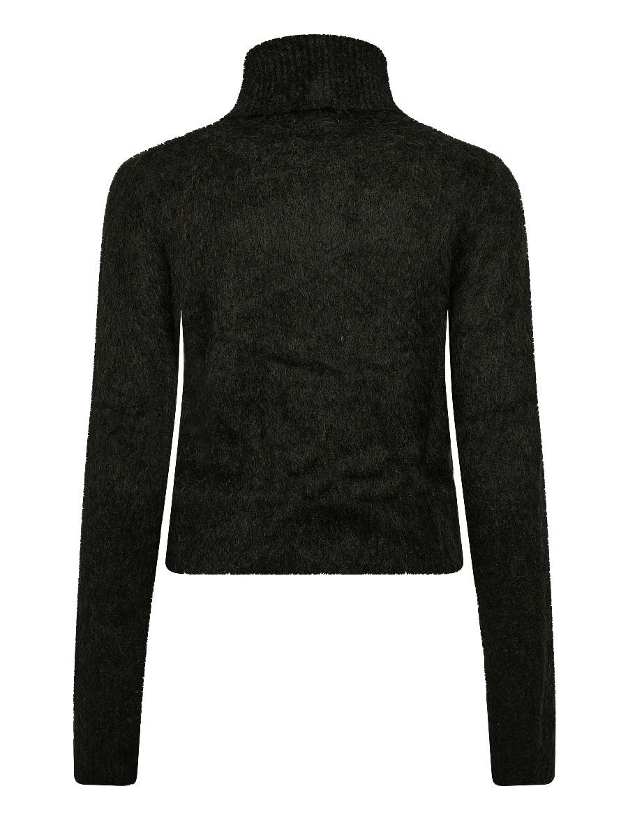 Weekday - Mohair blend zip cardigan - kardiganid - dark green - 1