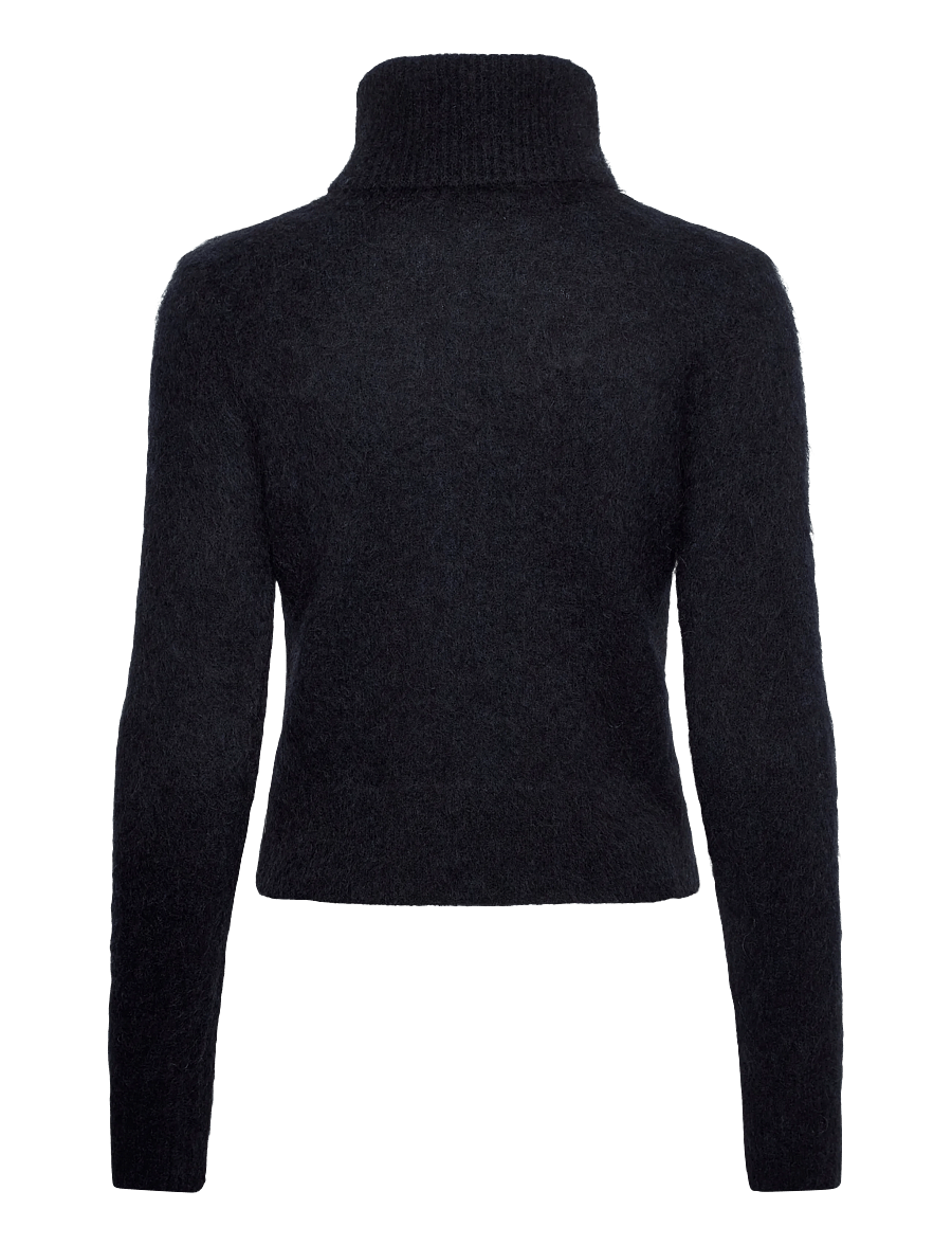 Weekday - Mohair blend zip cardigan - strickjacken - navy melange - 2