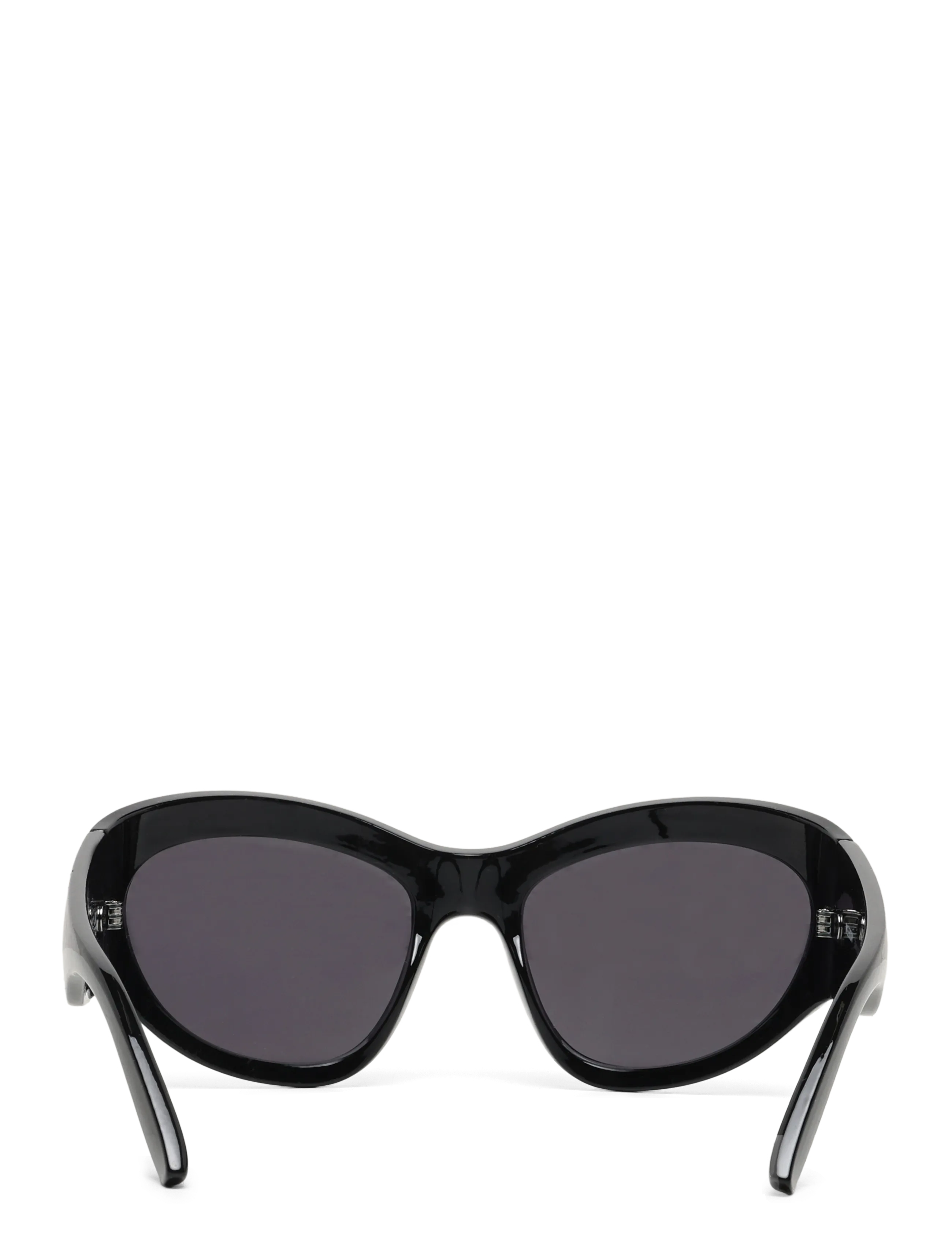 Weekday - Oversized Sunglasses - round frame - black - 1