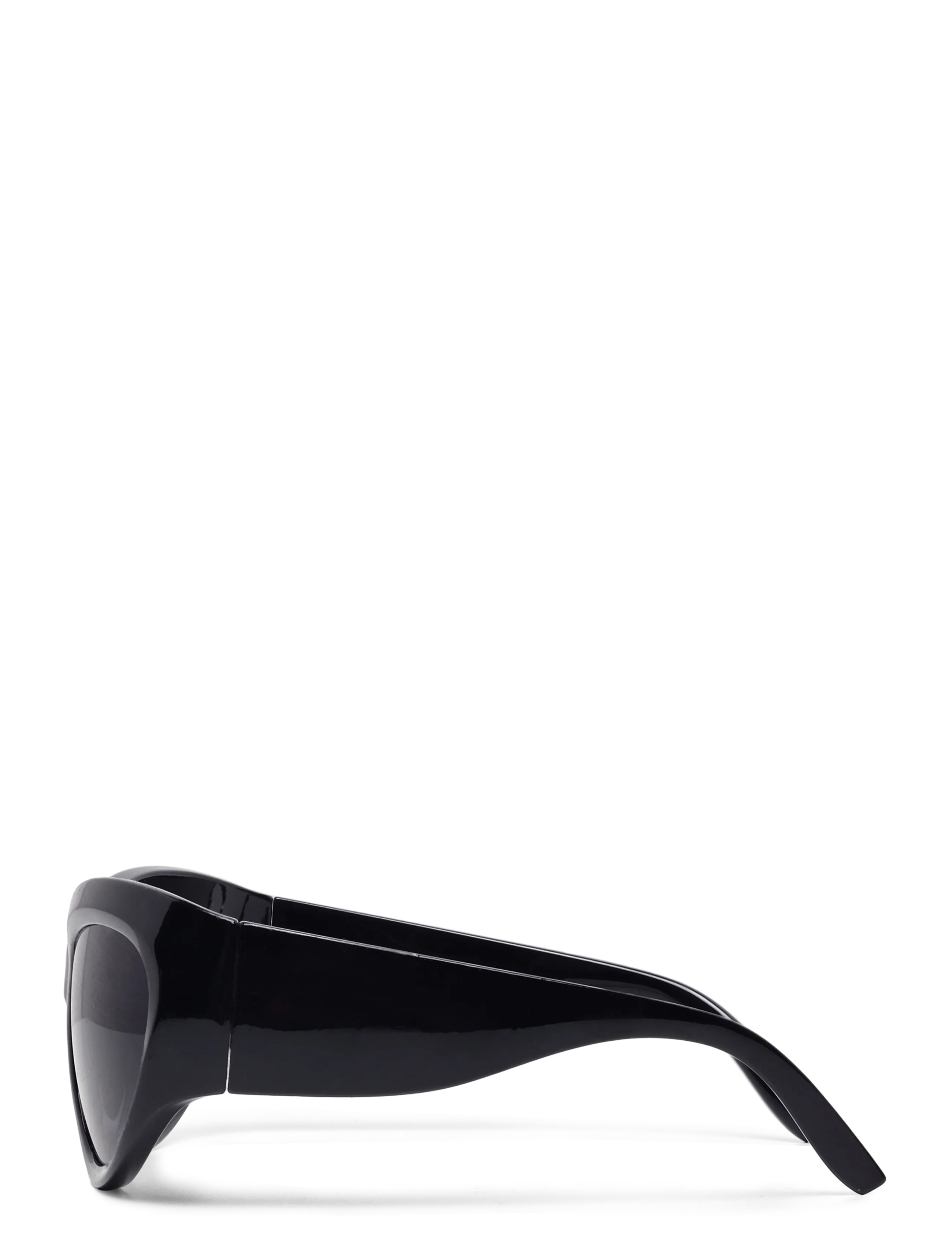 Weekday - Oversized Sunglasses - round frame - black - 3