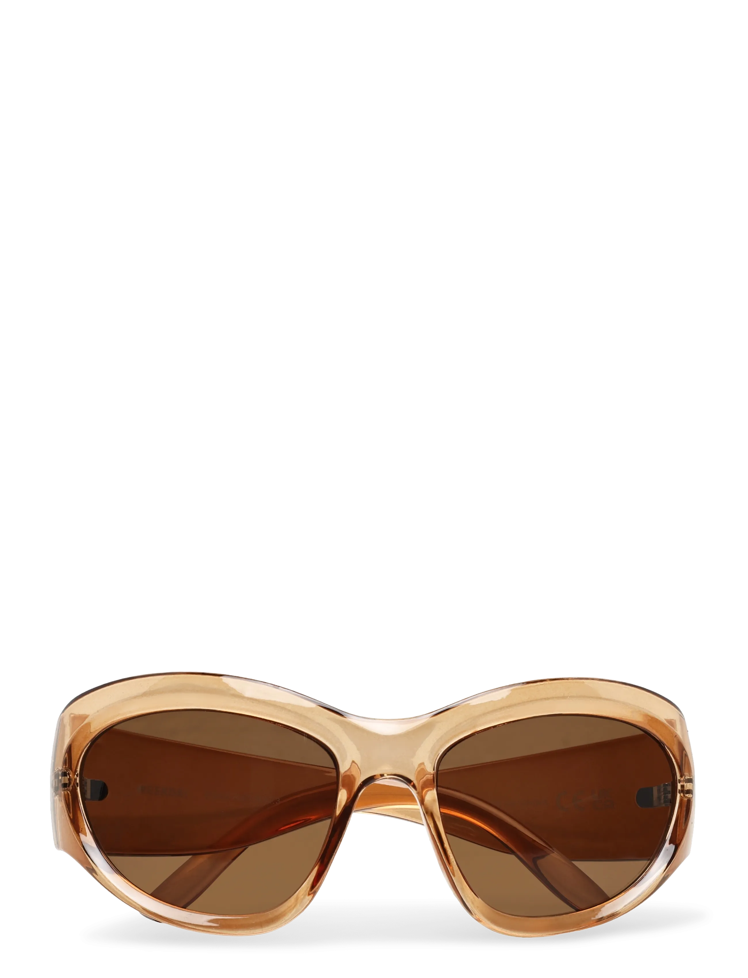 Weekday Oversized Sunglasses, One Size, Braun - Round Frame Frauen