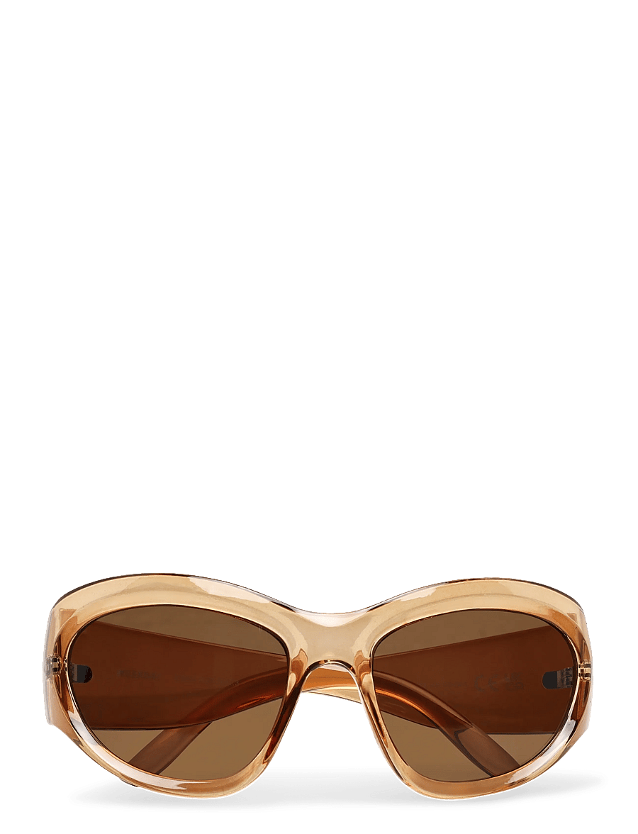 Weekday - Oversized Sunglasses - runde solbriller - tinted brown - 0