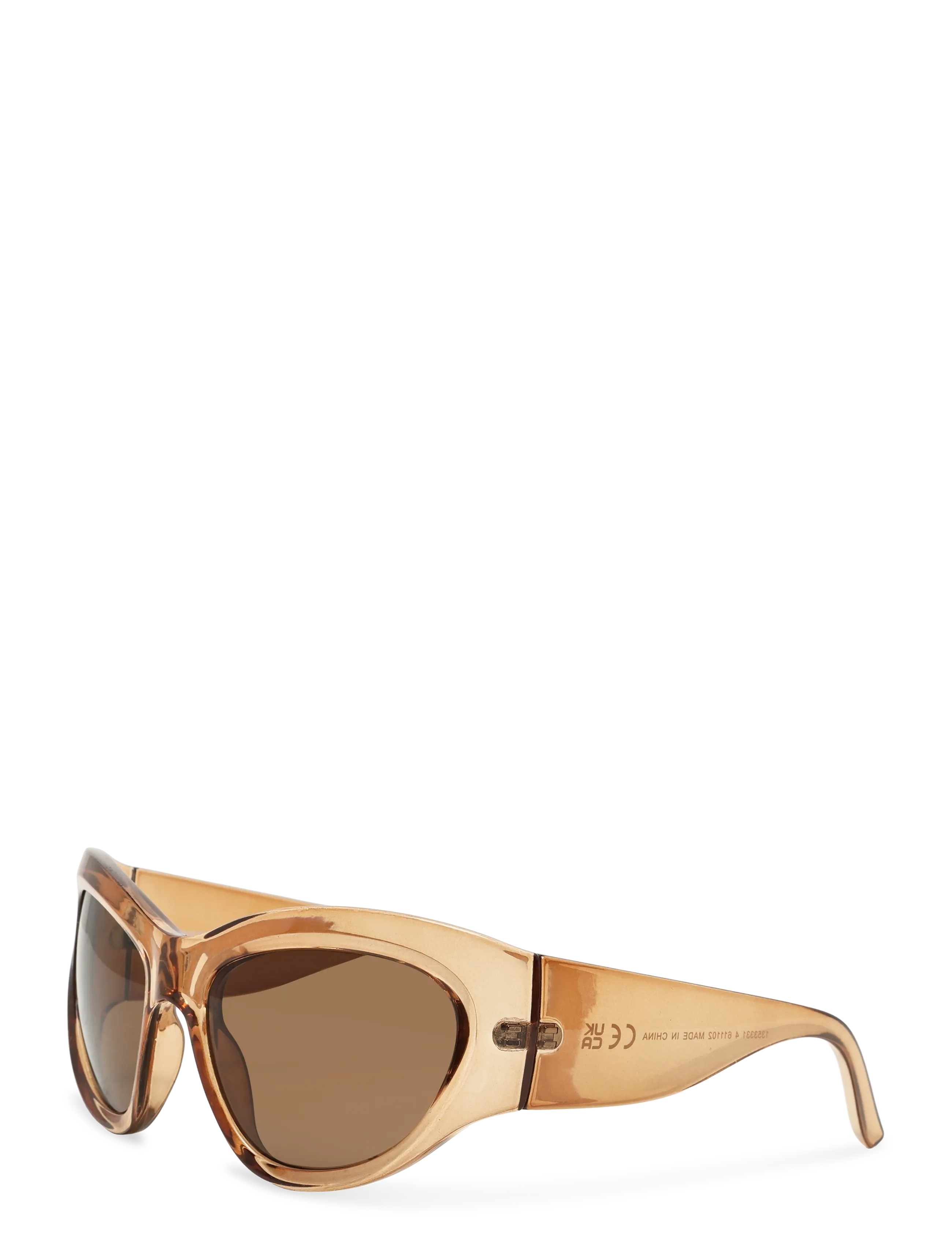 Weekday - Oversized Sunglasses - round frame - tinted brown - 2