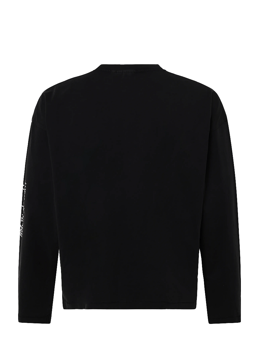 Weekday - Oversized Graphic Long-sleeve - langärmelige t-shirts - black "spiral" - 1