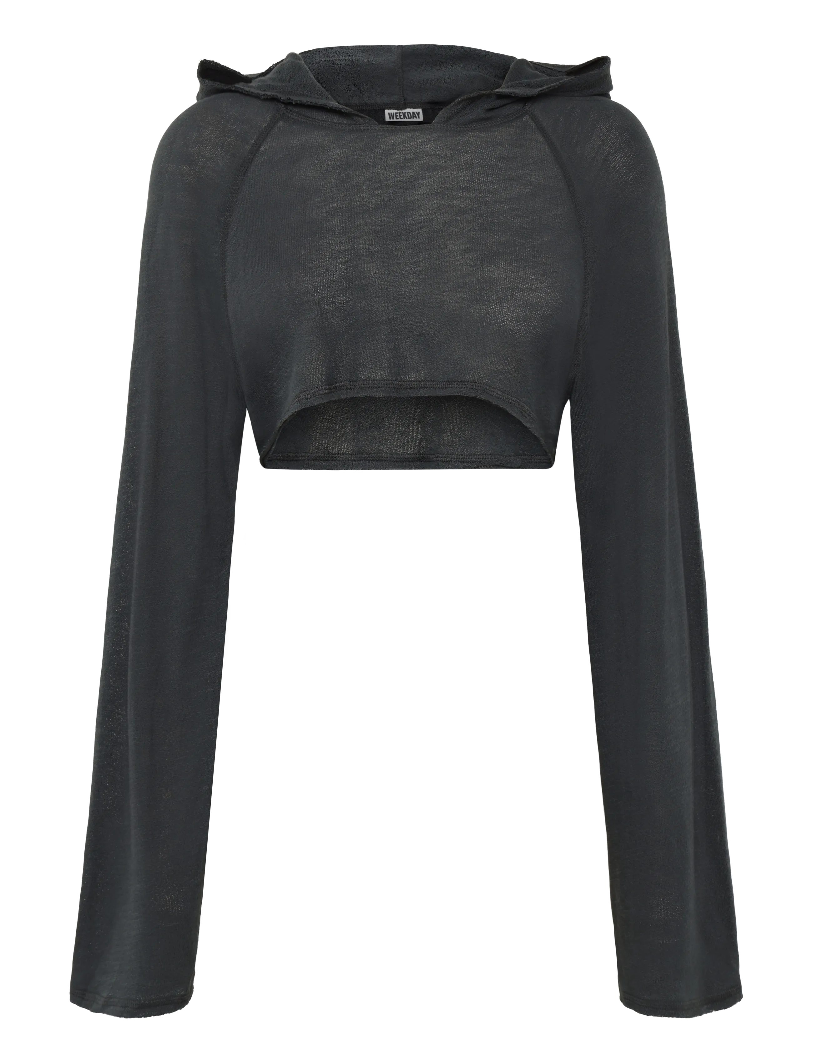 Weekday Hooded Bolero, XL, Sweatshirts & Hoodies, Grau - Frauen
