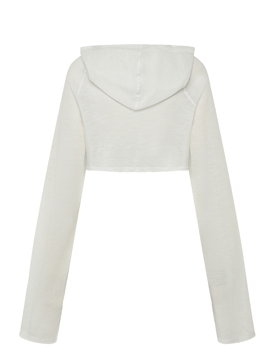 Weekday - Hooded Bolero - lühikesed topid - off white - 1