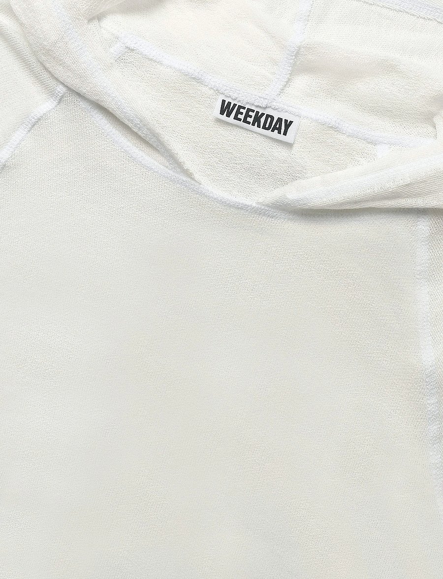 Weekday - Hooded Bolero - lühikesed topid - off white - 2