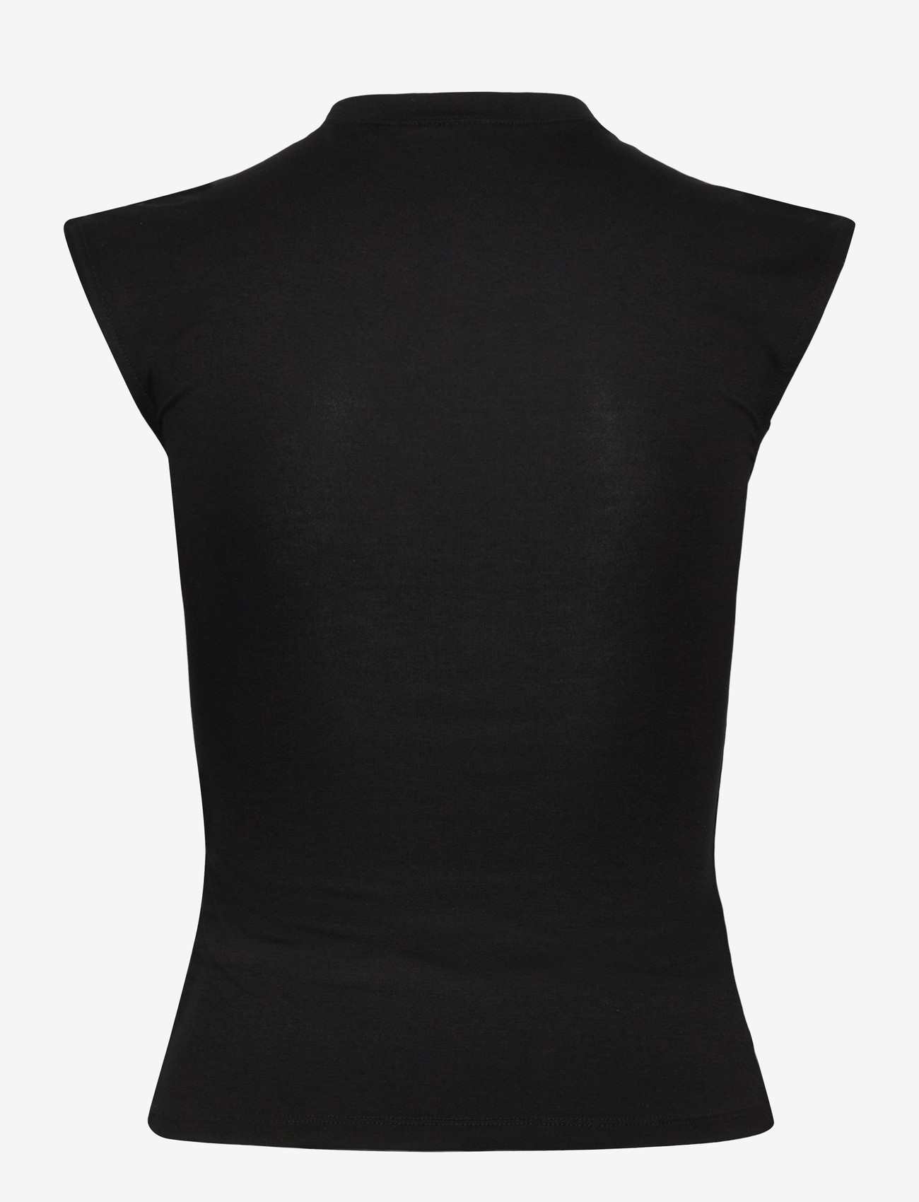 Weekday - Pearl Button Up Top - tanktops - black - 1