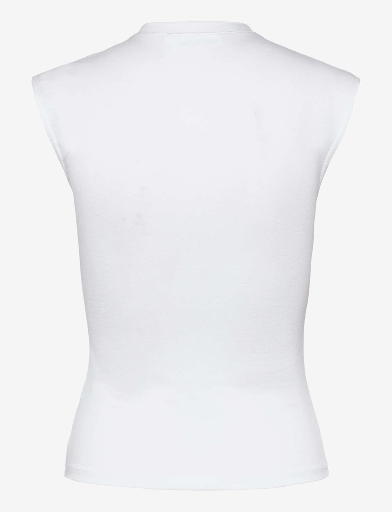 Weekday - Pearl Button Up Top - tanktops - white light - 1