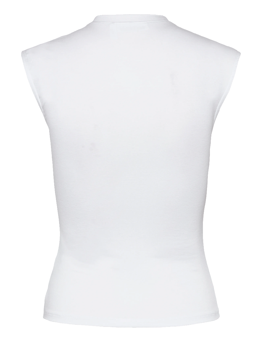 Weekday - Pearl Button Up Top - tanktops - white light - 1