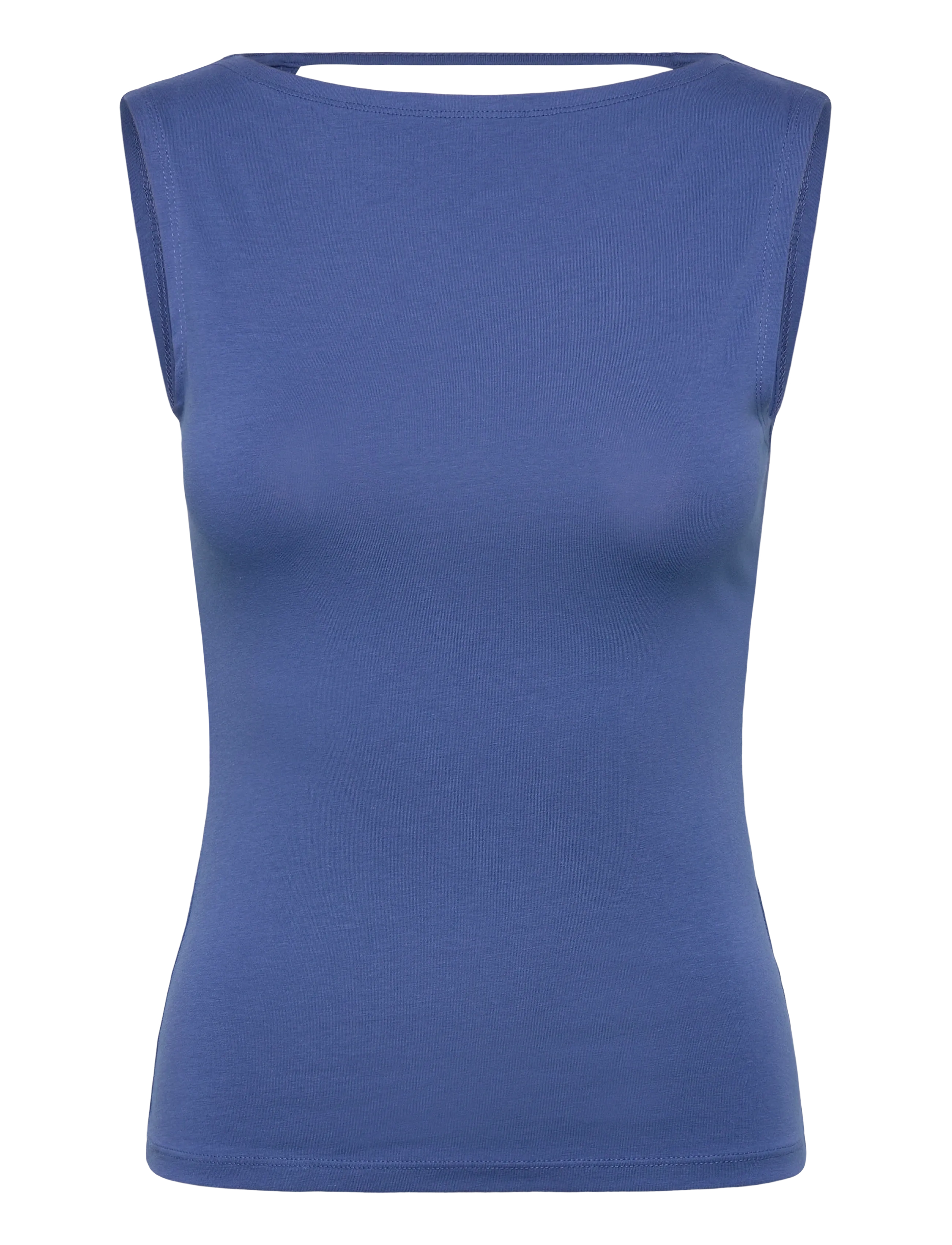 Weekday Open Back Tank Top, L, T-shirts & Oberteile, Blau - Sleeveless, Frauen
