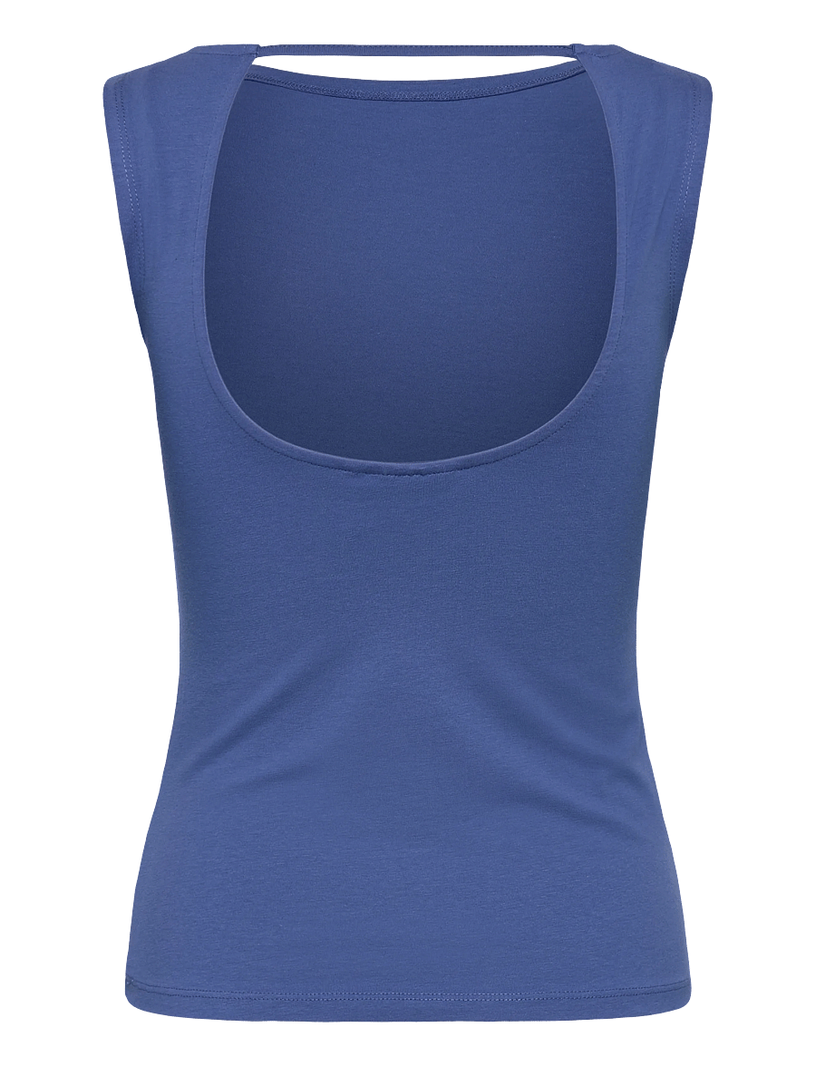 Weekday - Open Back Tank Top - tanktops - blue medium - 1
