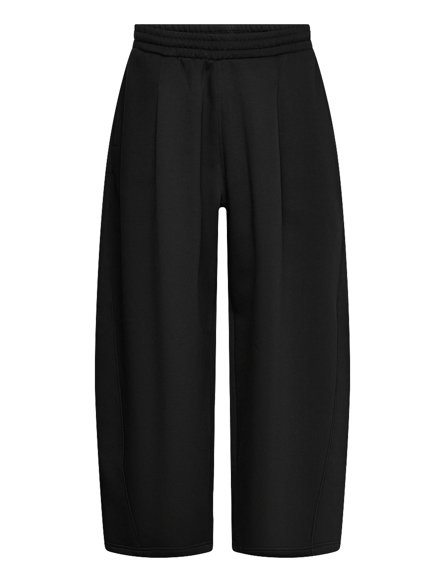 Weekday - Loose Pleated Sweatpants - shop by occasion - black - 1