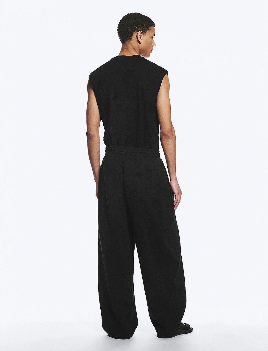 Weekday - Loose Pleated Sweatpants - shop by occasion - black - 4