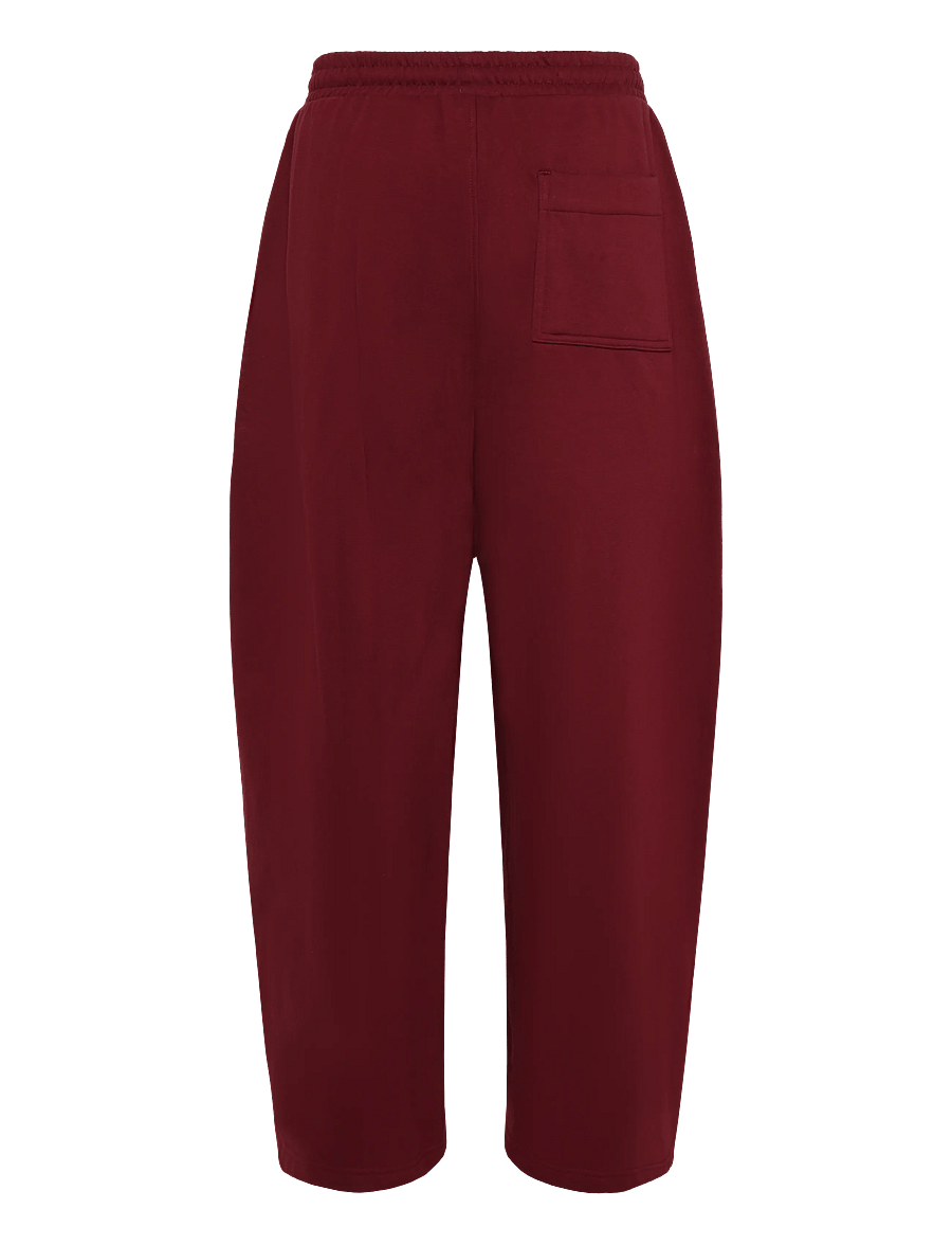 Weekday - Loose Pleated Sweatpants - osta olukorra järgi - burgundy - 2