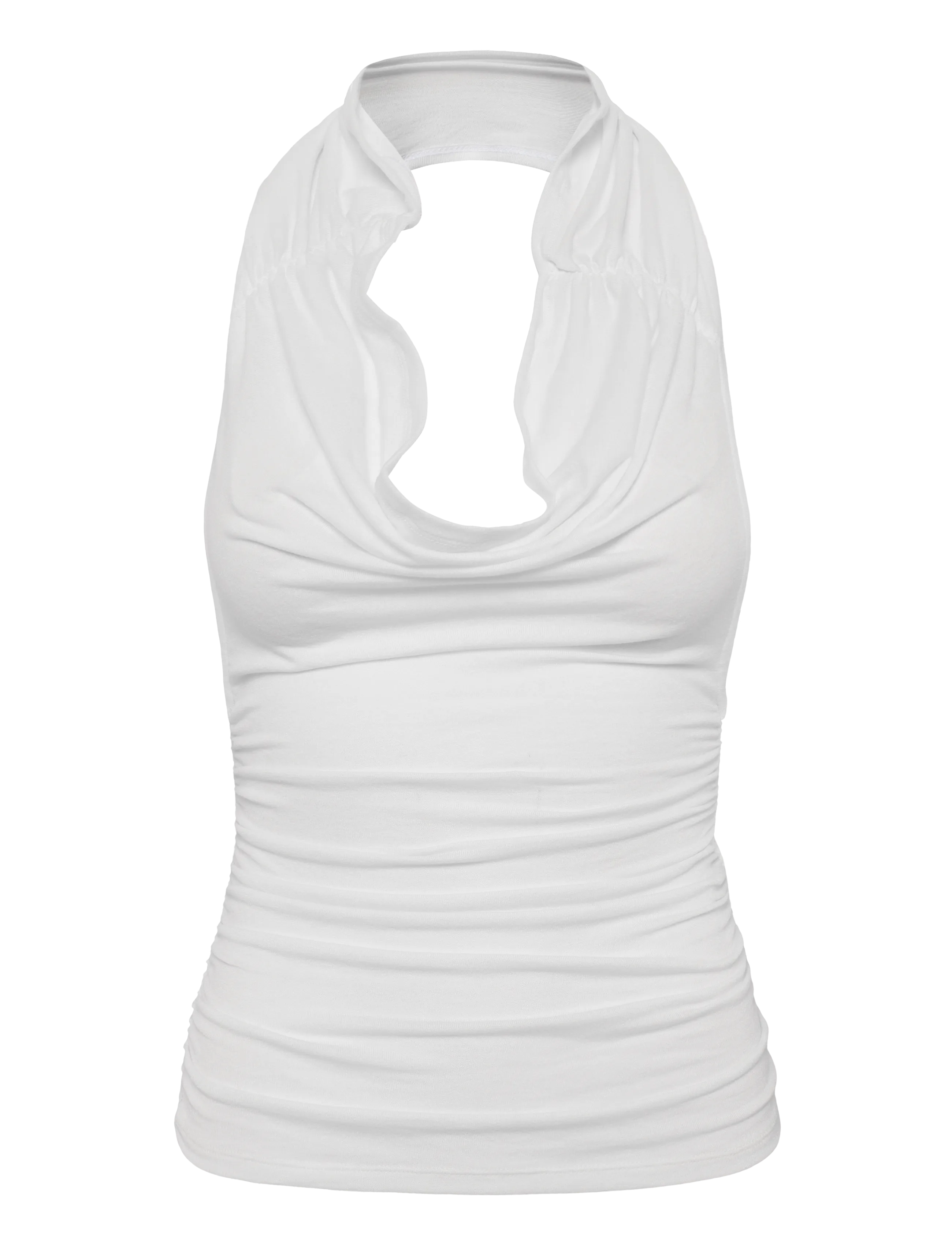 Weekday Open Back Top - Ärmellose Tops - OFF WHITE / white