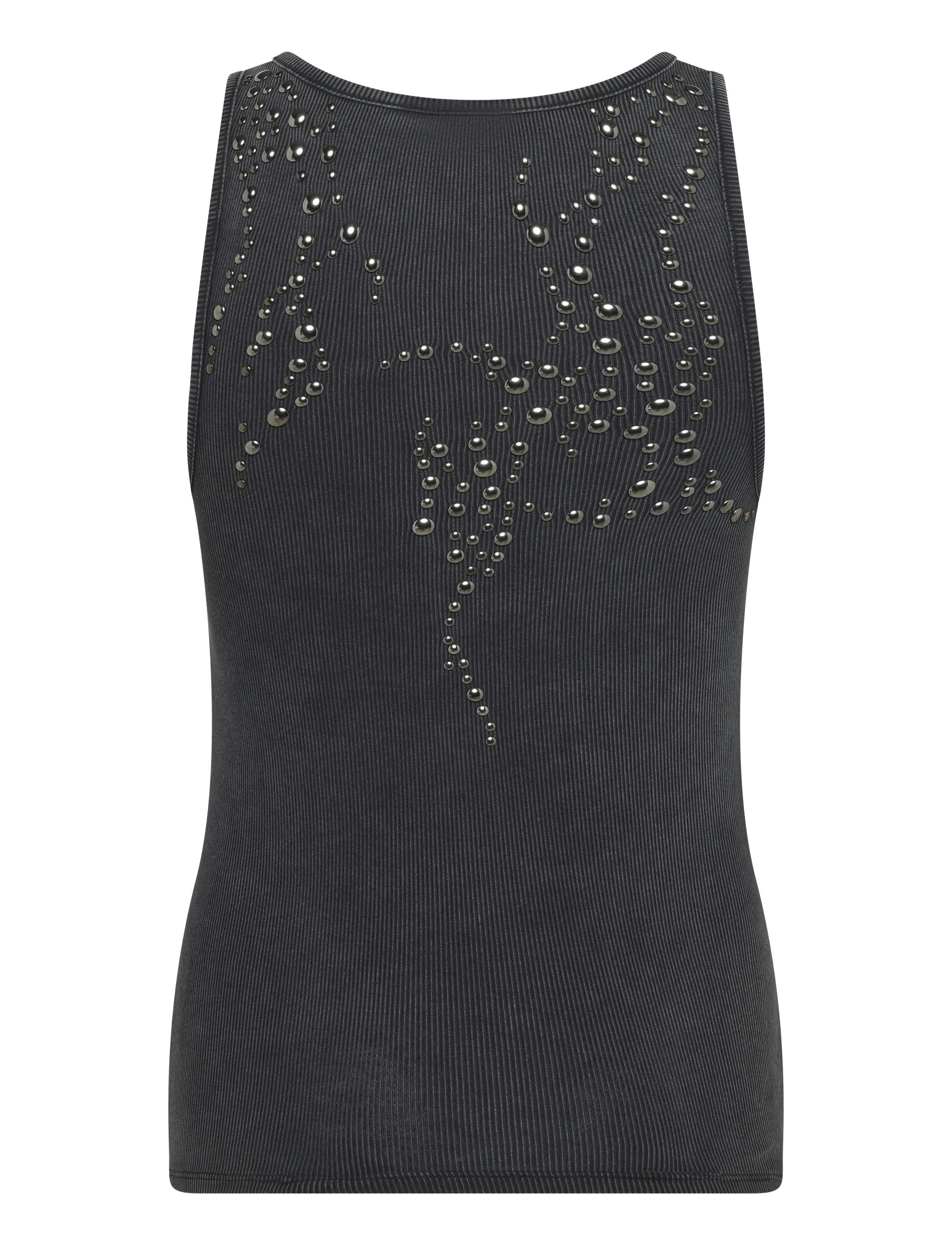 Weekday - Studded tank top - varrukateta topid - grey dark - 1
