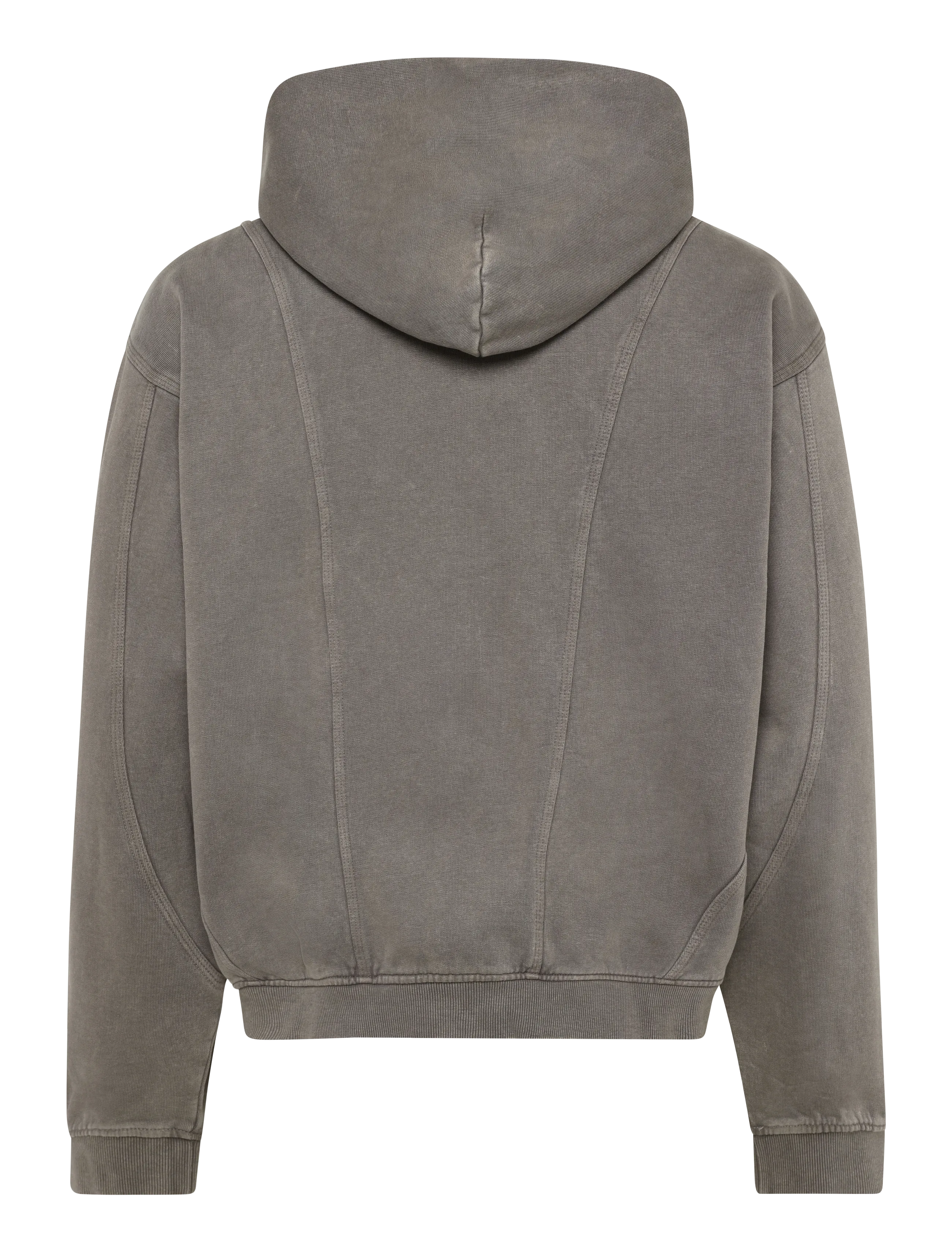 Weekday - Boxy Zip Hoodie - hoodies - grey dark - 1