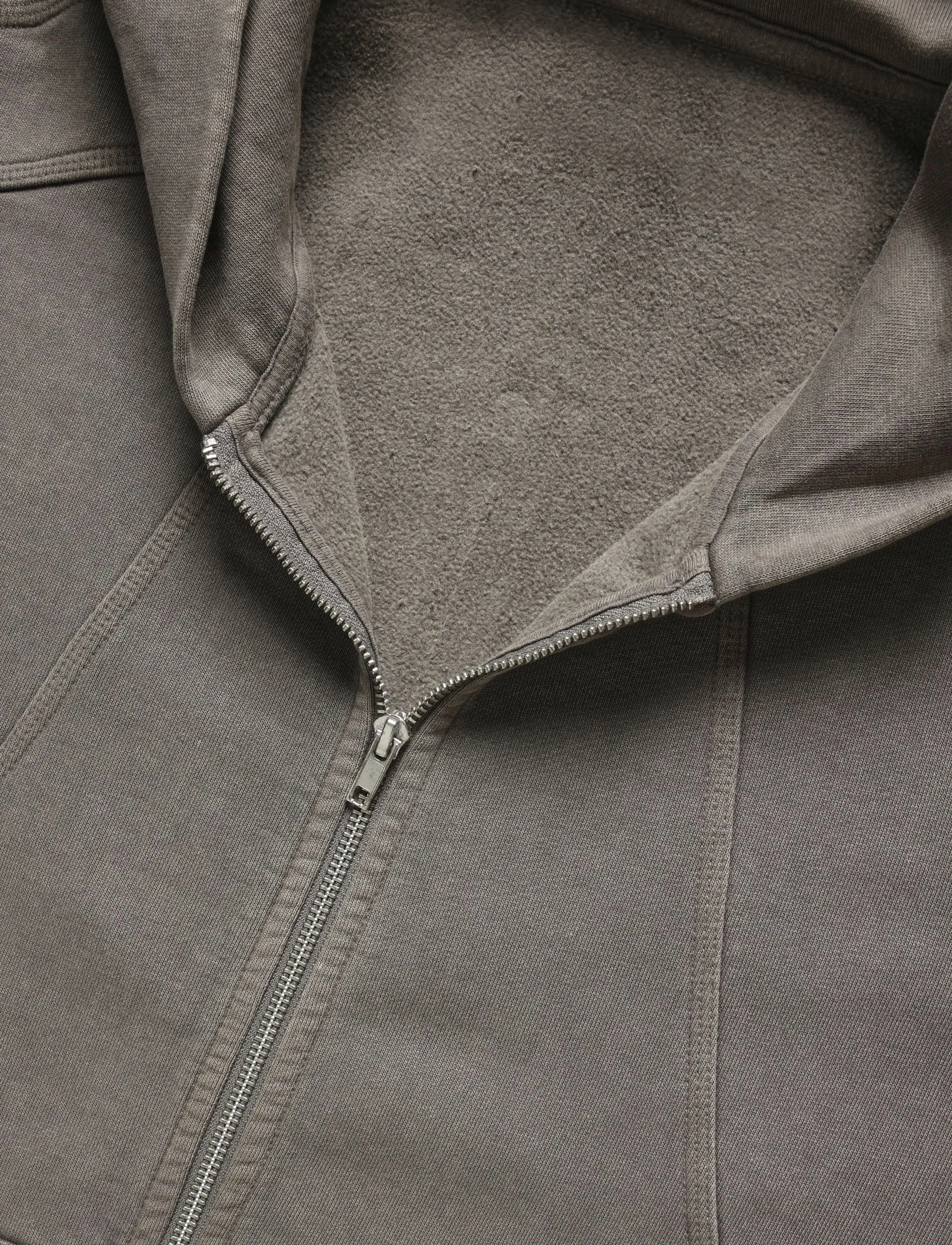 Weekday - Boxy Zip Hoodie - hoodies - grey dark - 2