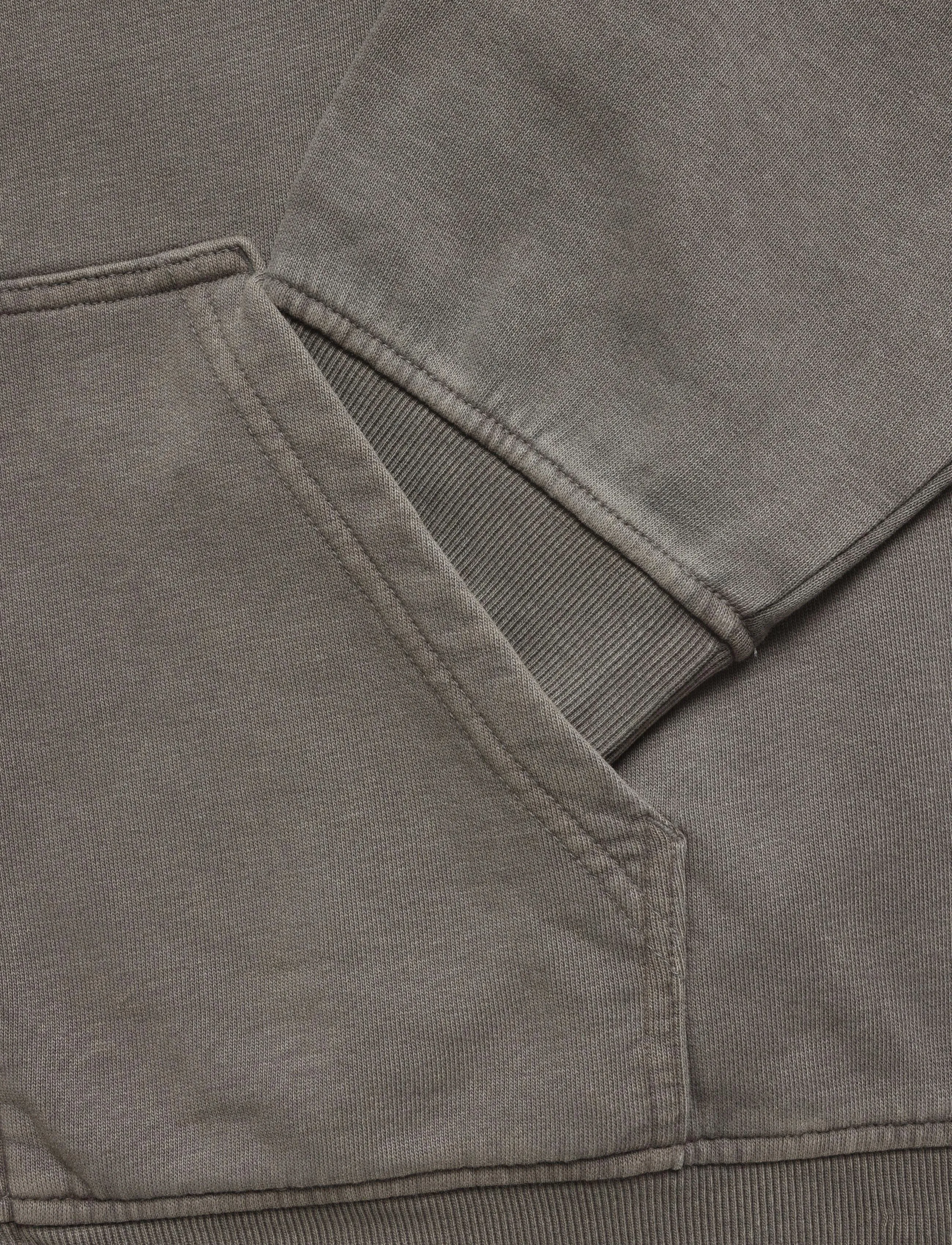 Weekday - Boxy Zip Hoodie - hoodies - grey dark - 3