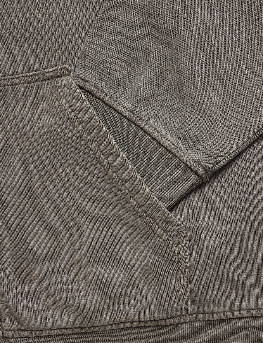 Weekday - Boxy Zip Hoodie - hoodies - grey dark - 3