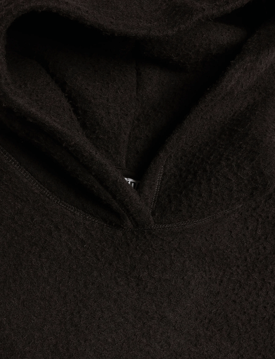 Weekday - Sadie Woolblend Hoodie - hættetrøjer - dark brown - 2