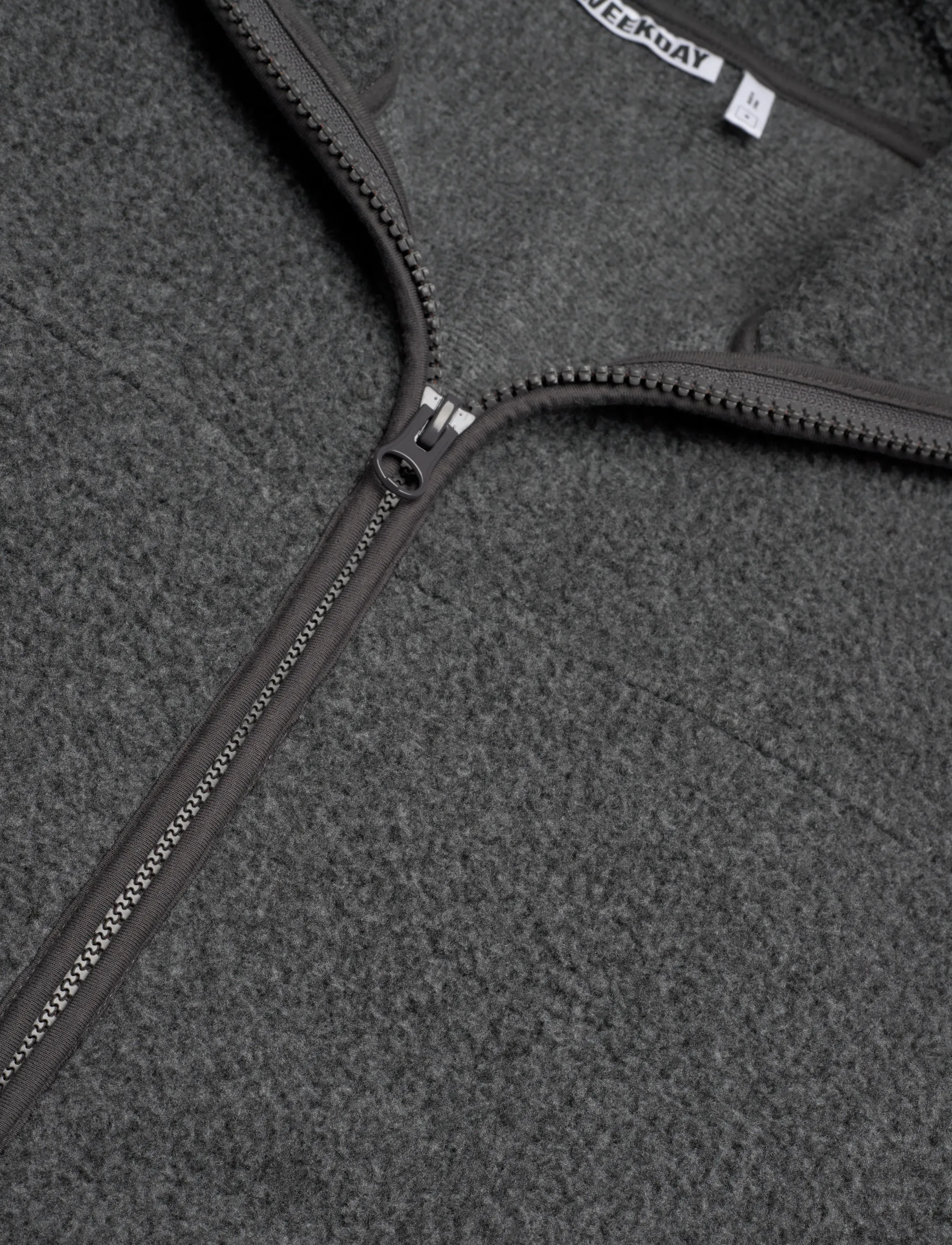 Weekday - Finn Funnel Neck Pile - fleeces & midlayers - dark grey - 2