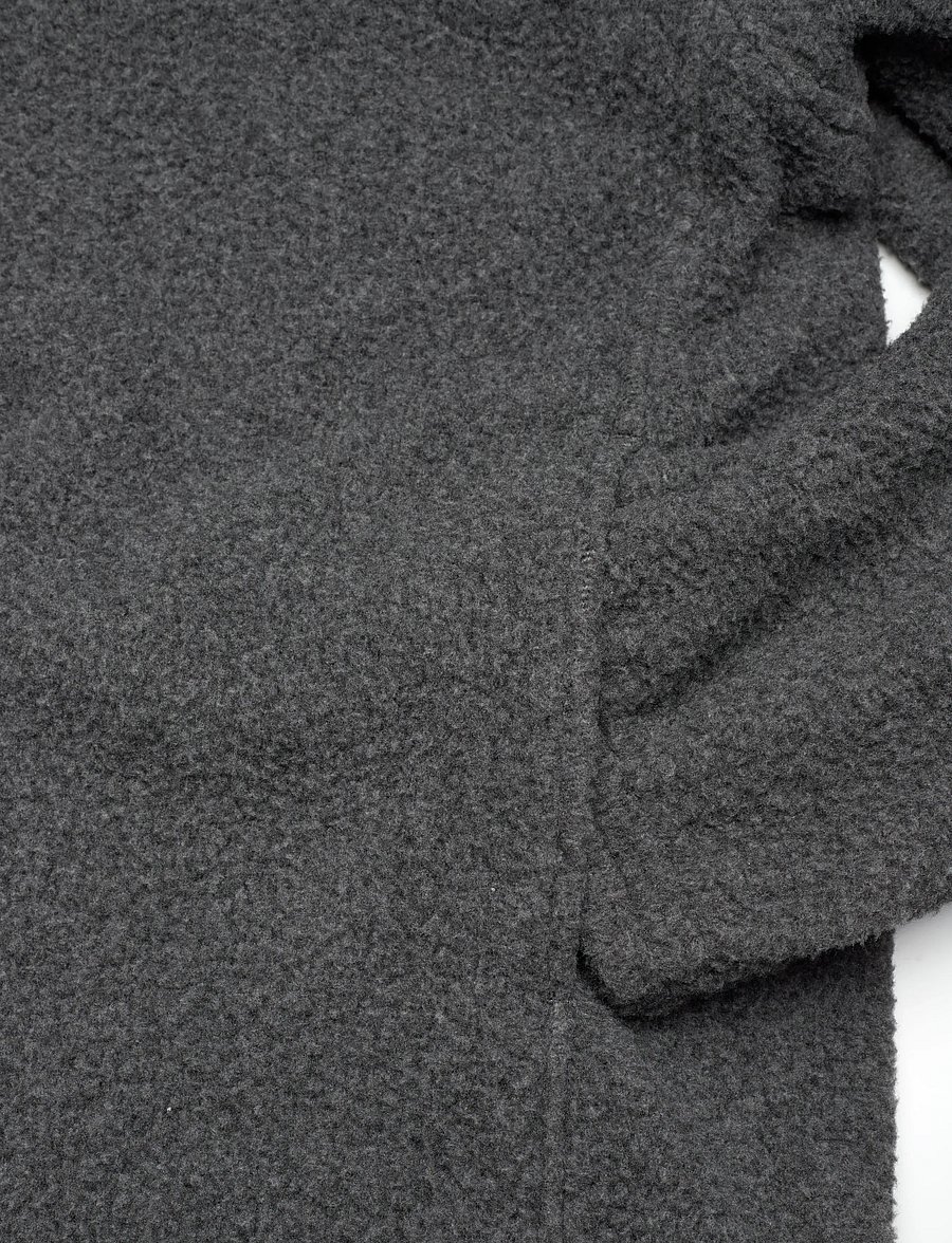 Weekday - Finn Funnel Neck Pile - fleeces & midlayers - dark grey - 3