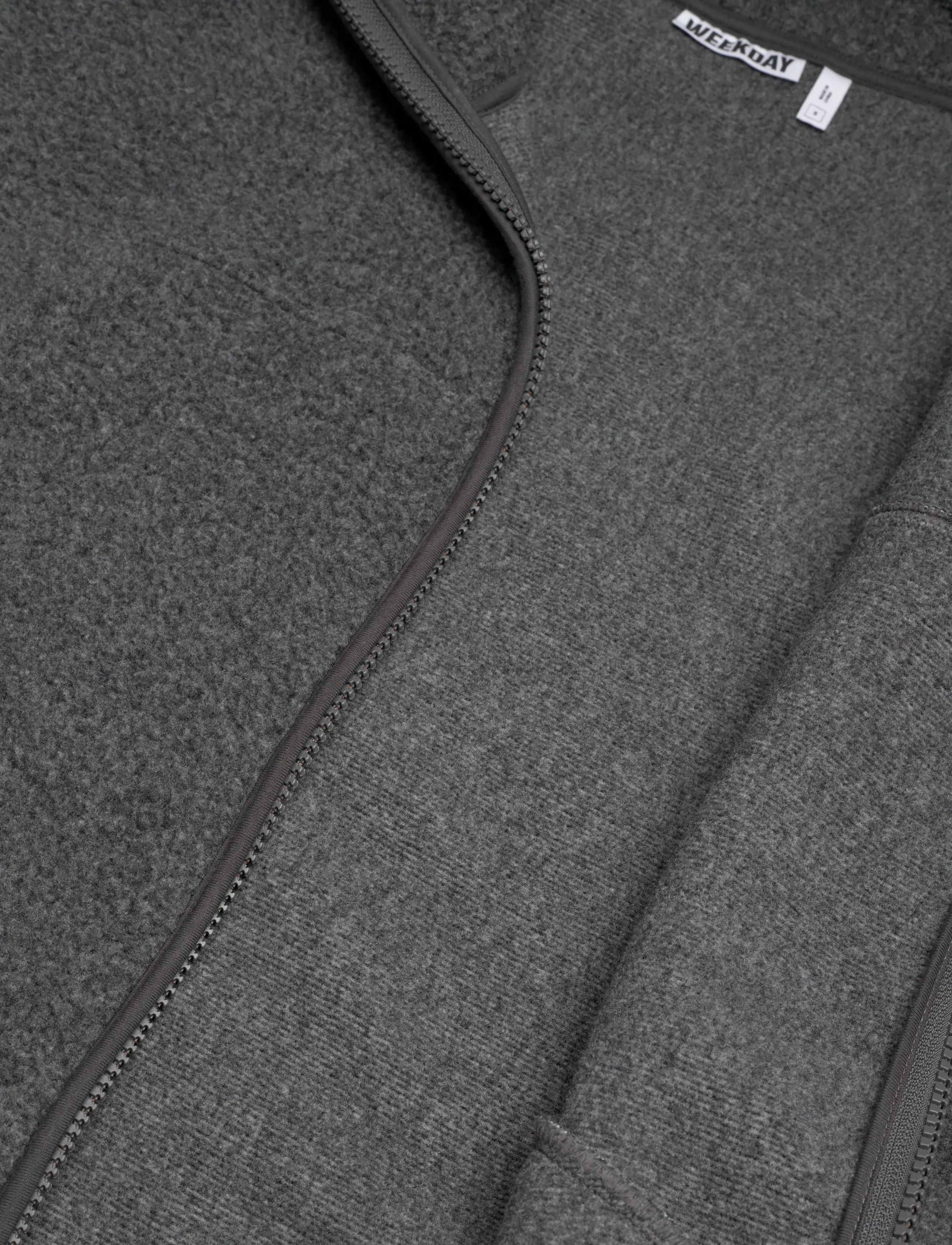 Weekday - Finn Funnel Neck Pile - fleeces & midlayers - dark grey - 4