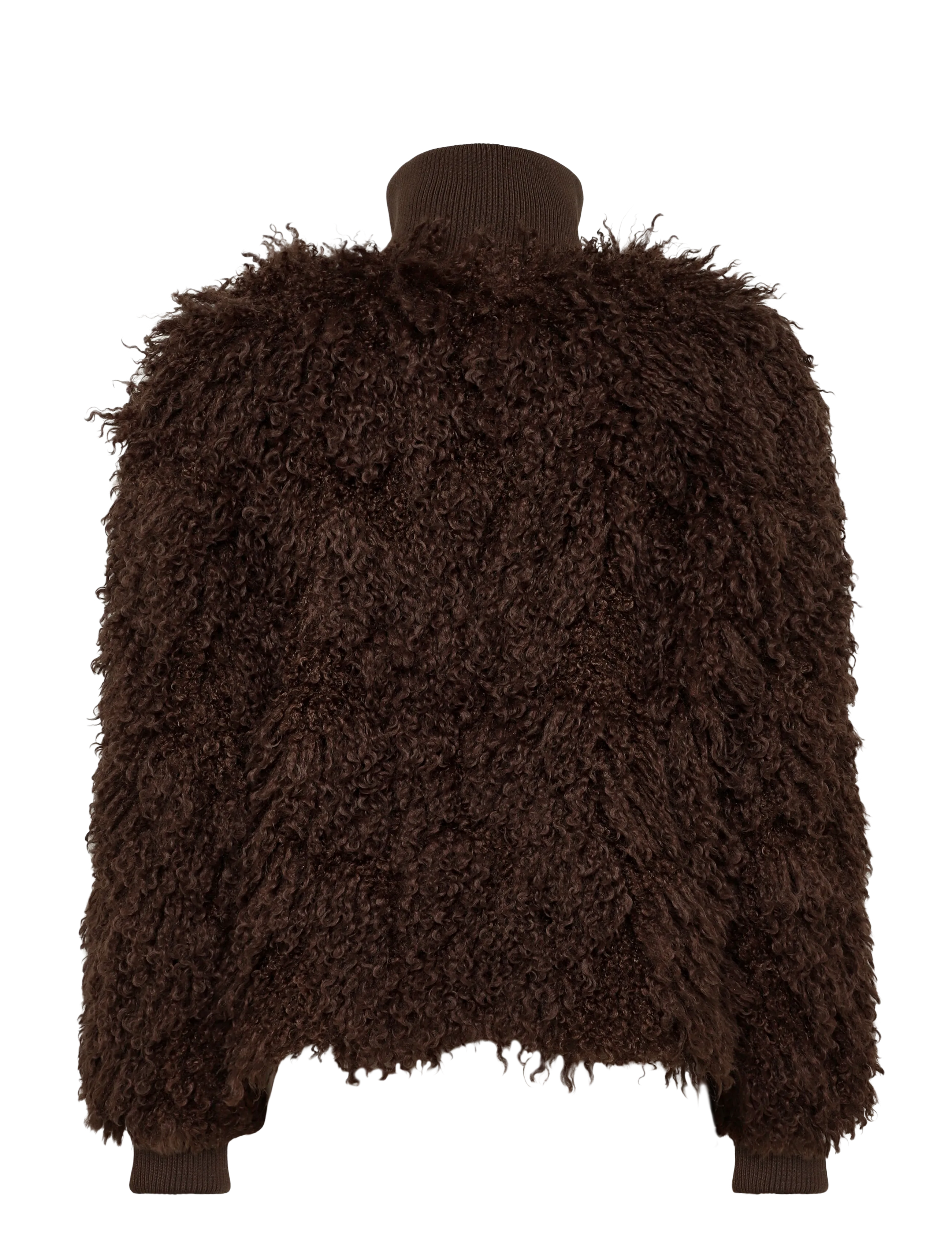 Weekday - Faux fur jacket - brown dark - 1