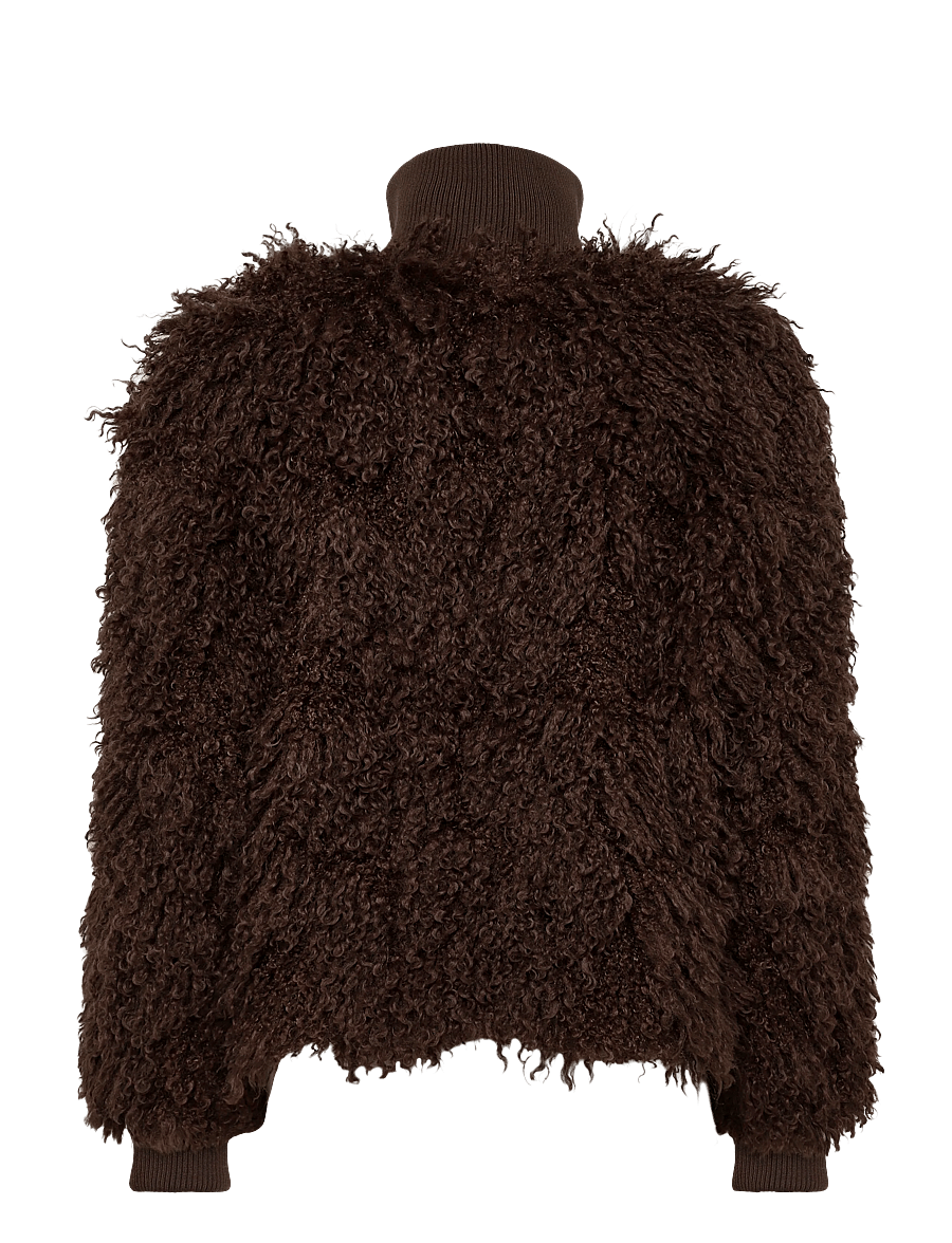 Weekday - Faux fur jacket - faux fur - brown dark - 1
