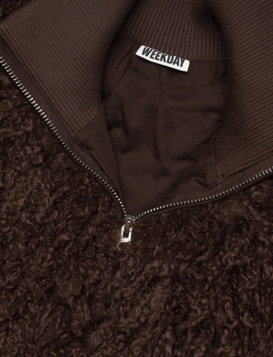 Weekday - Faux fur jacket - faux fur - brown dark - 2