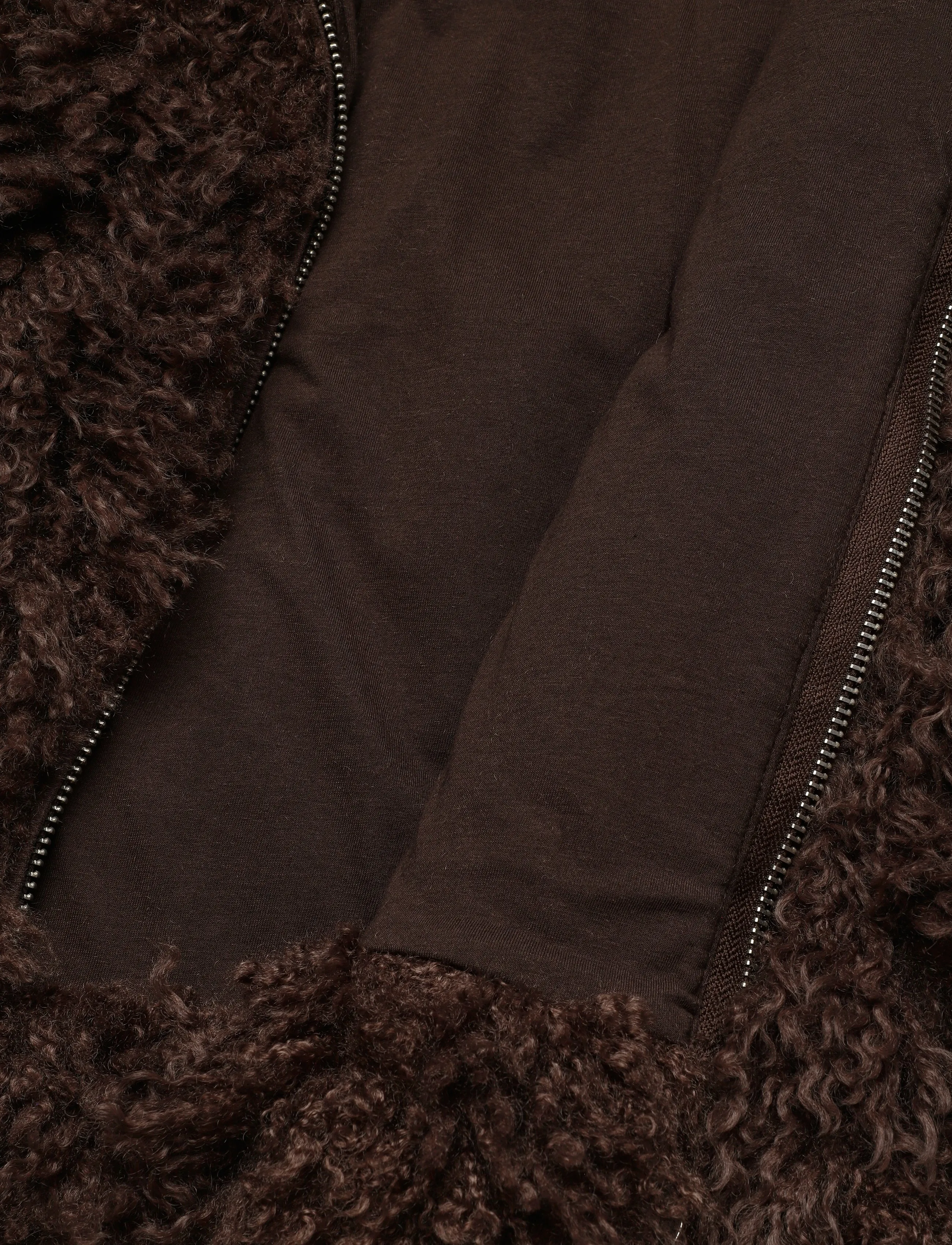 Weekday - Faux fur jacket - brown dark - 4
