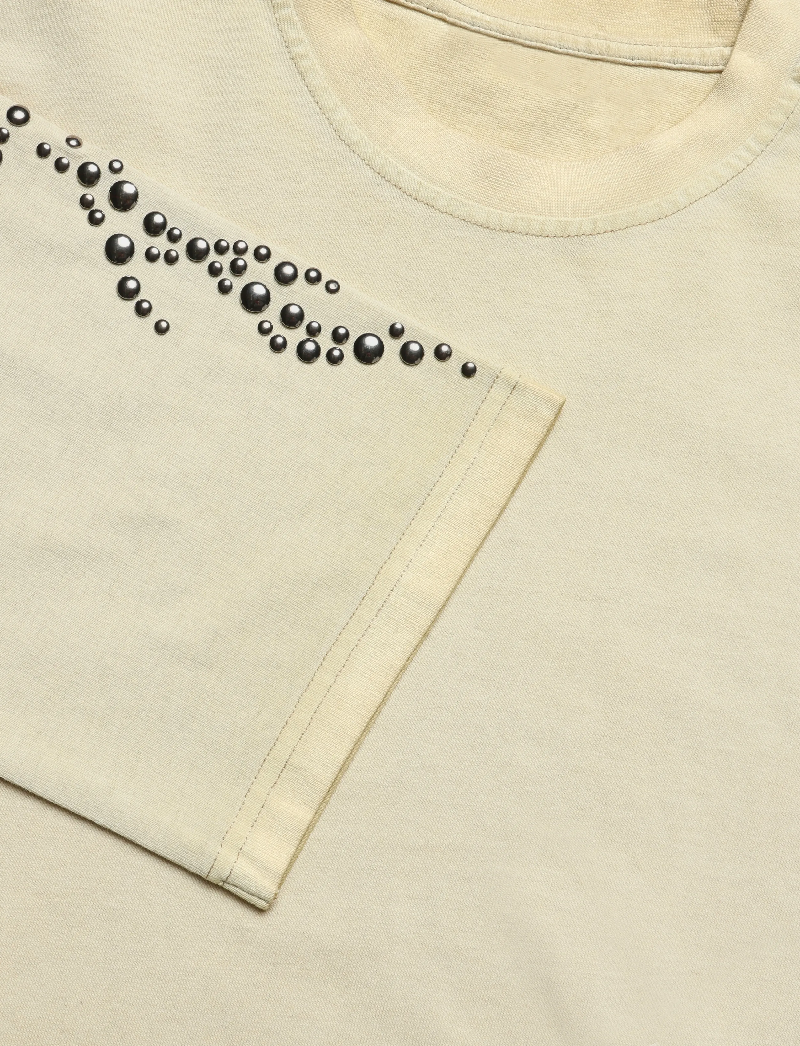 Weekday - Oversized Graphic Long-Sleeved T-shirt - långärmade toppar - beige medium dusty - 2