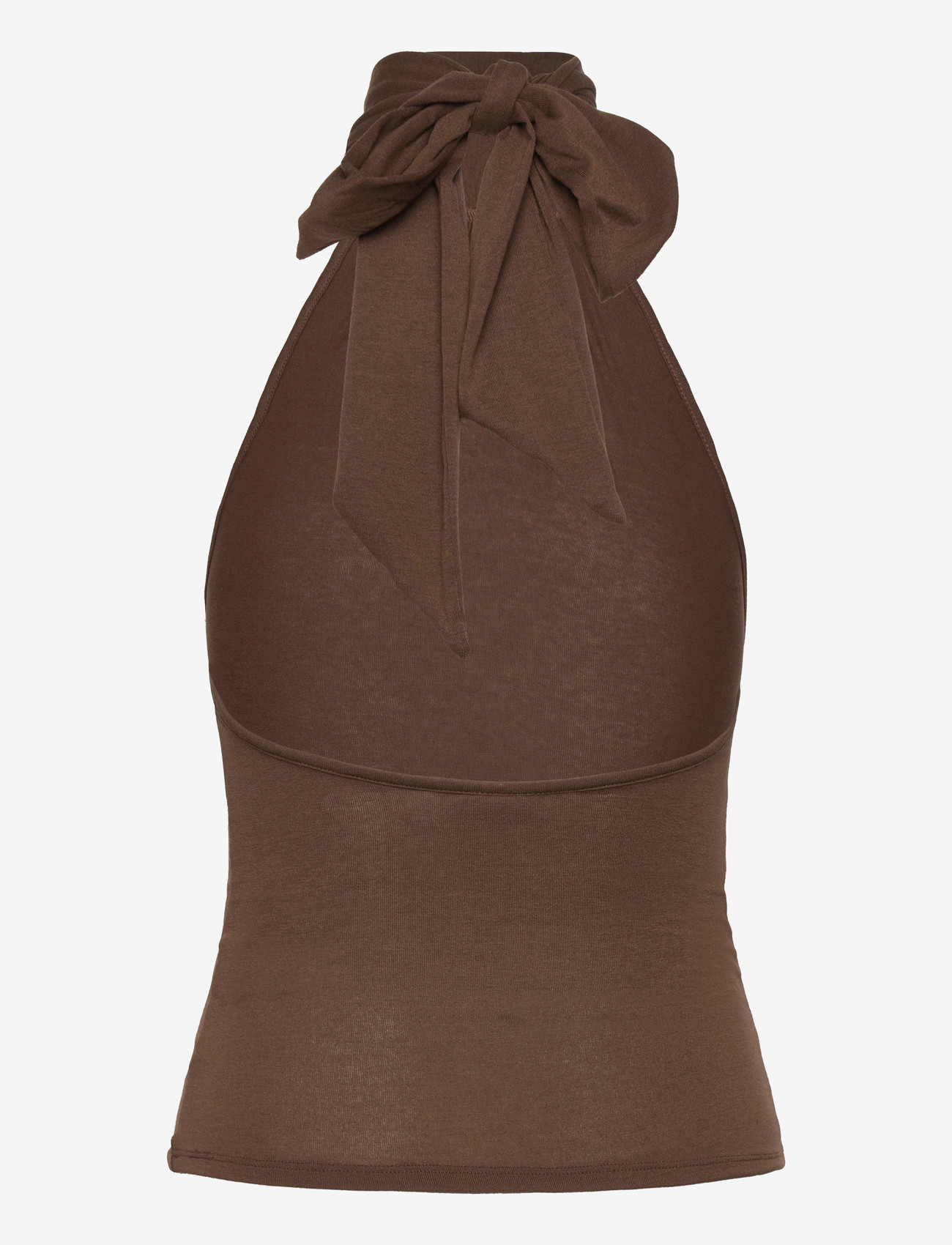 Weekday - Halterneck Top - Ärmellose tops - dark brown - 1