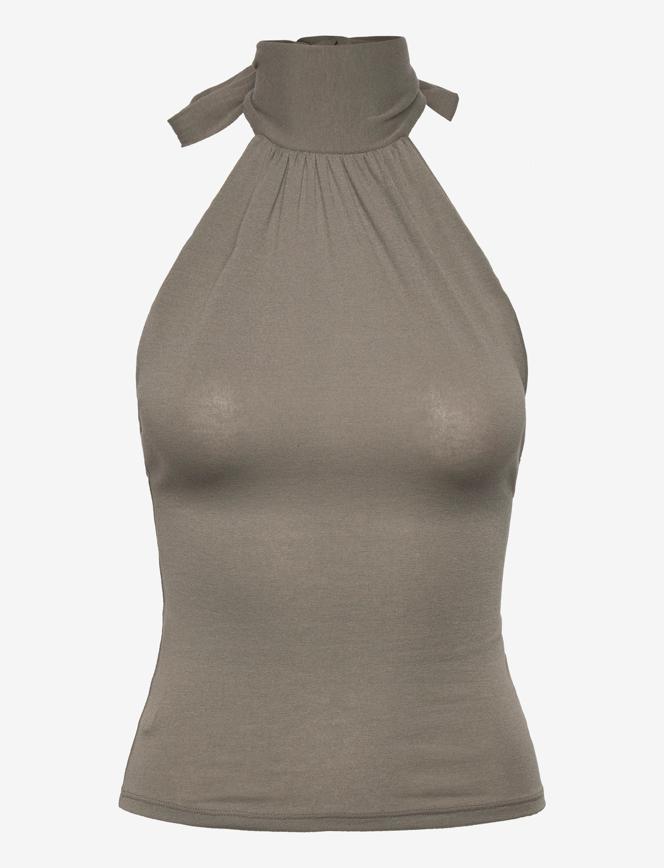 Weekday - Halterneck Top - tanktops - grey - 0