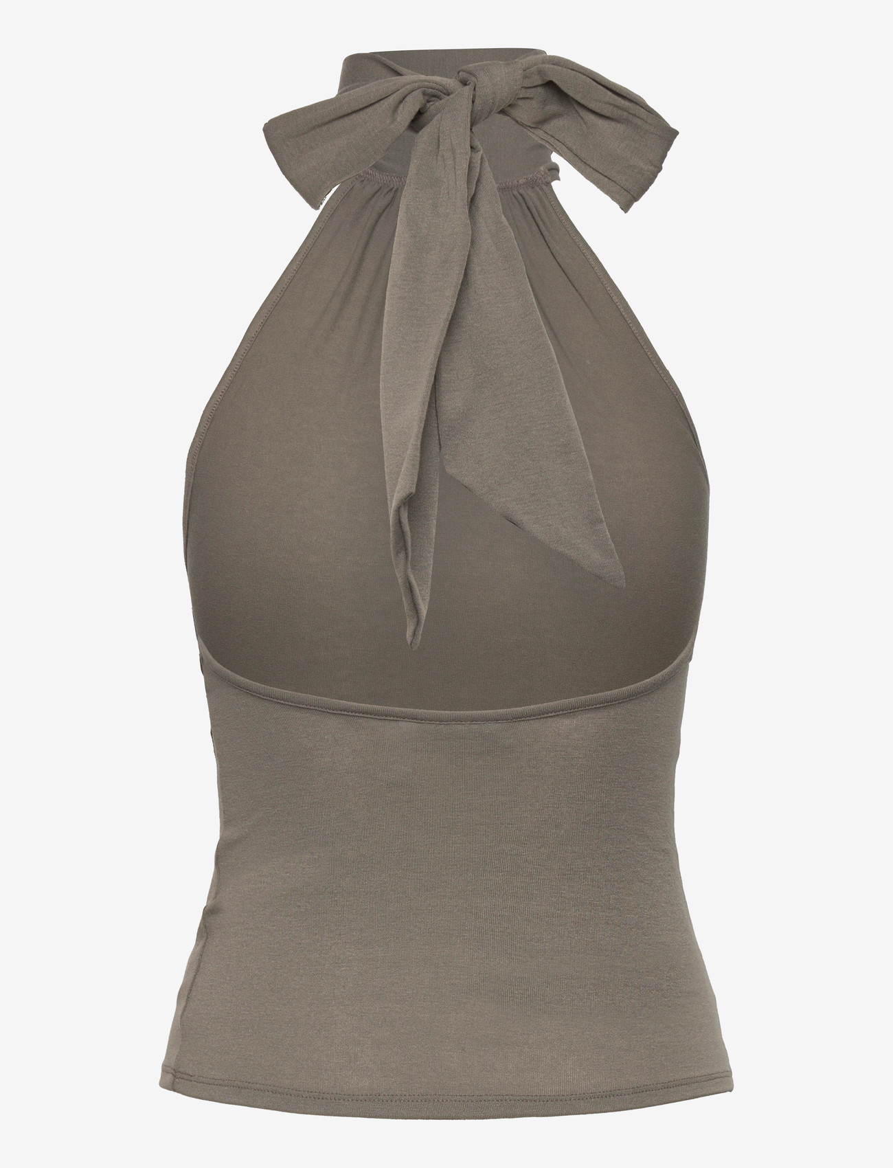 Weekday - Halterneck Top - tanktops - grey - 1