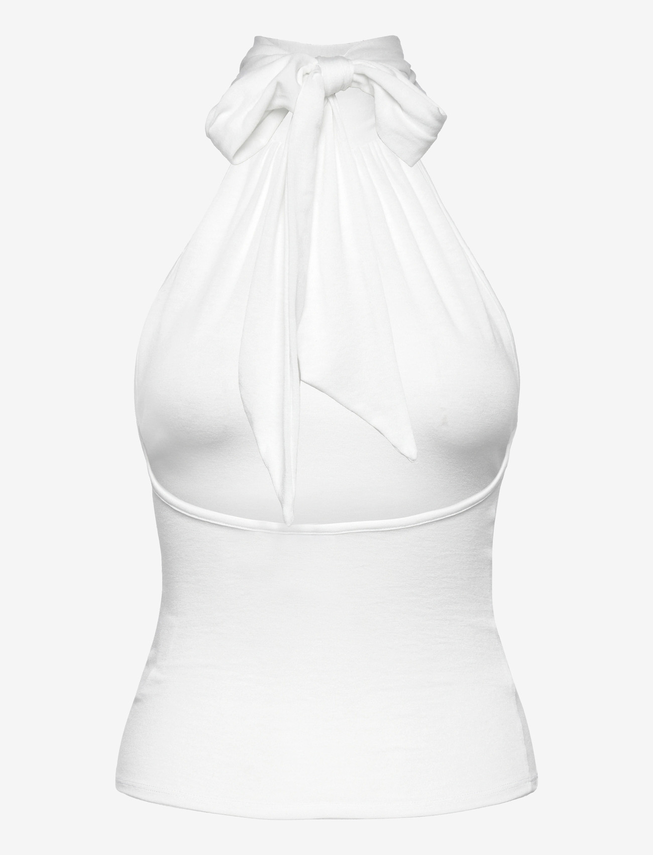 Weekday - Halterneck Top - tanktops - white - 1
