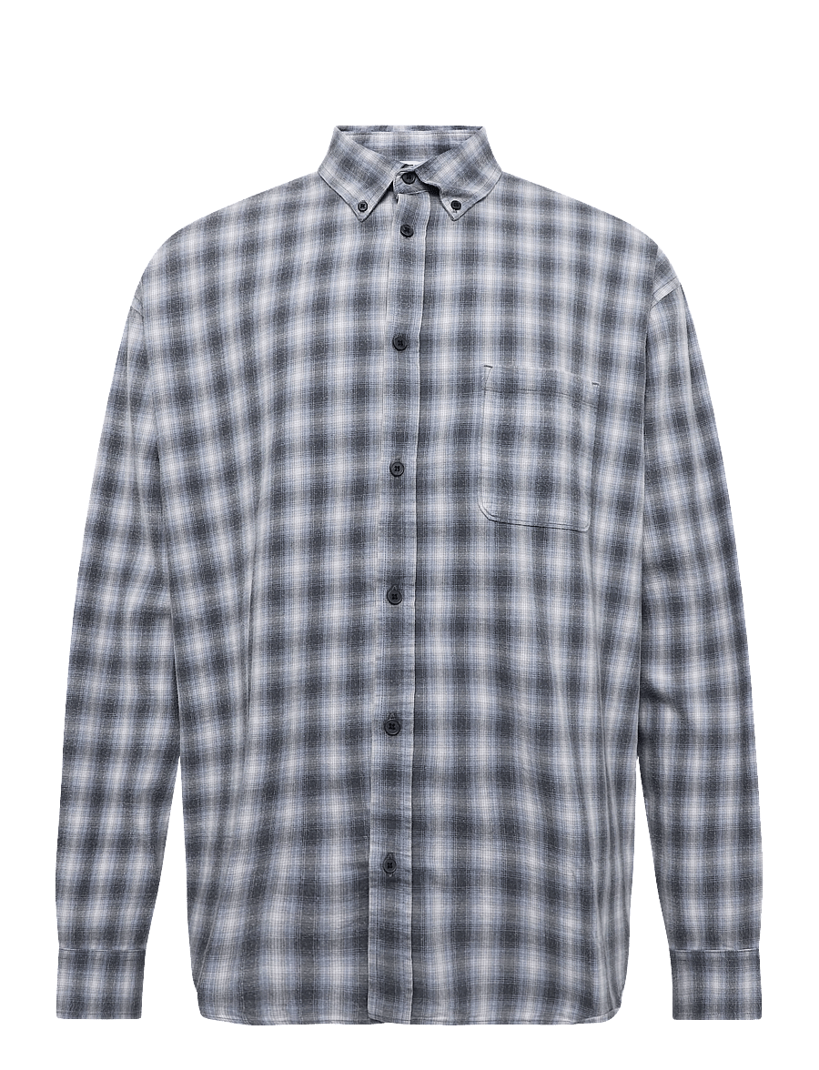 Weekday - Lloyd Loose Fit Flannel Shirt - flanellsärgid - shadow check - 0
