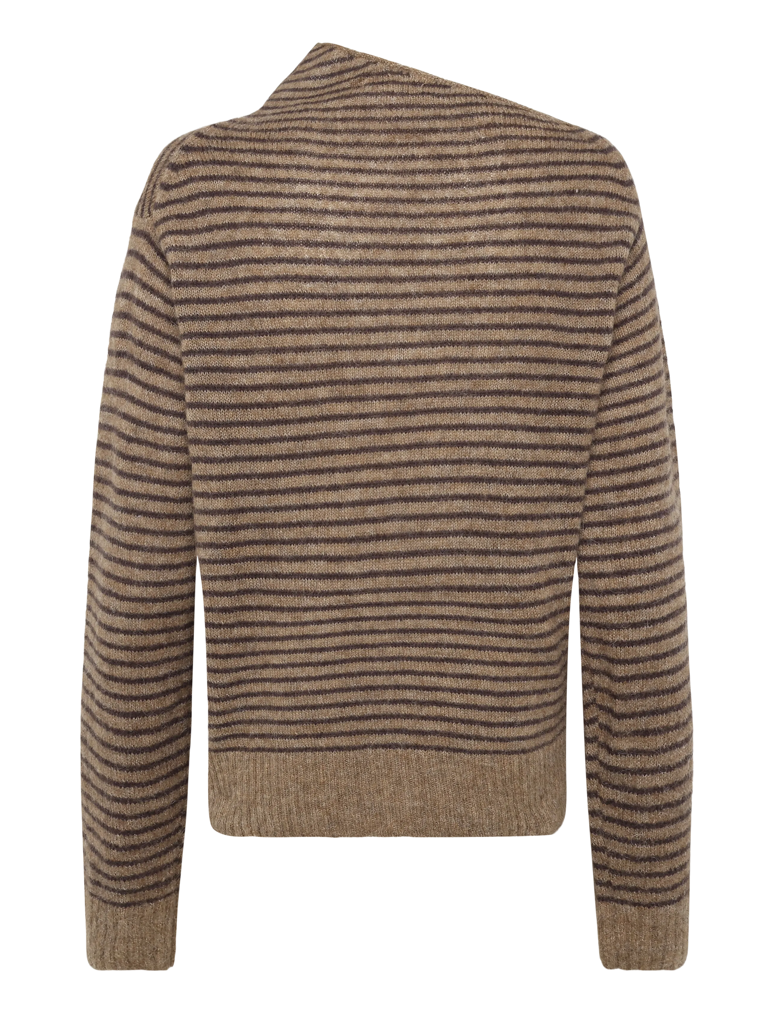 Weekday - Nina Alpaca Blend Jumper - brown melange/off black stripe - 1