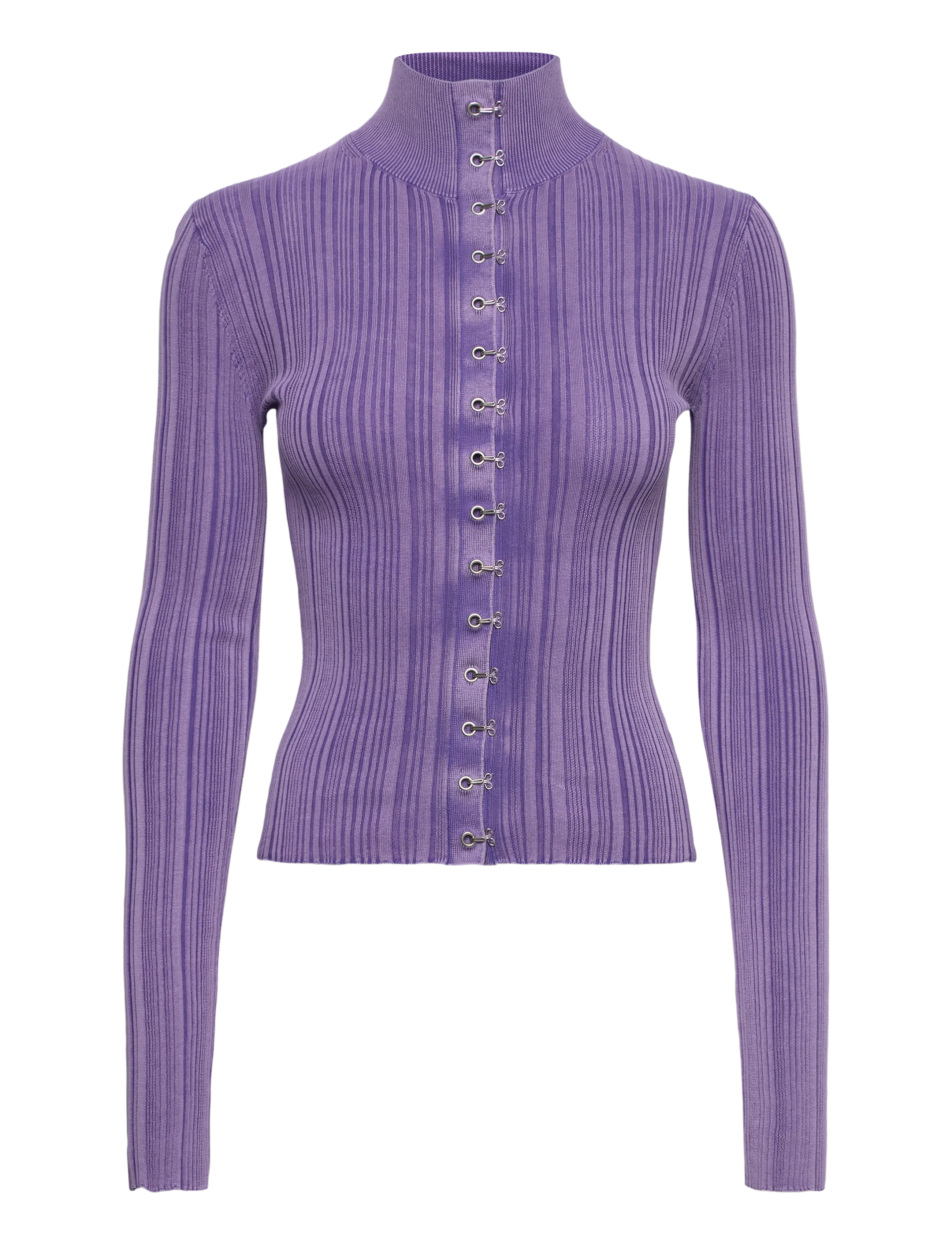 Ribbed Fitted Cardigan