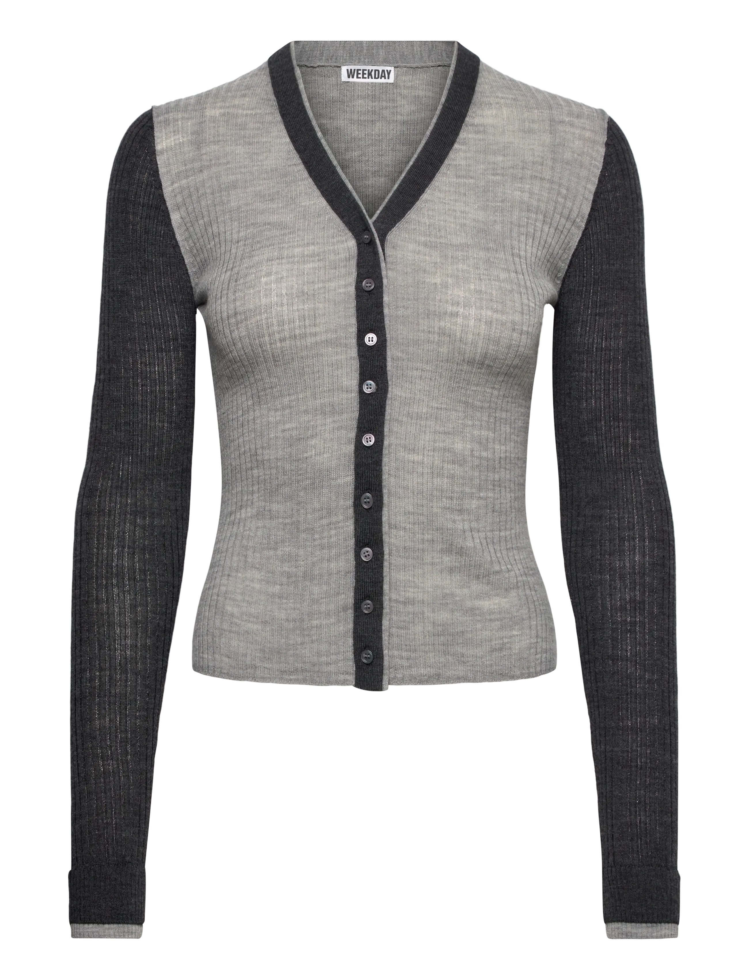 Weekday - V-Neck Merino Cardigan -